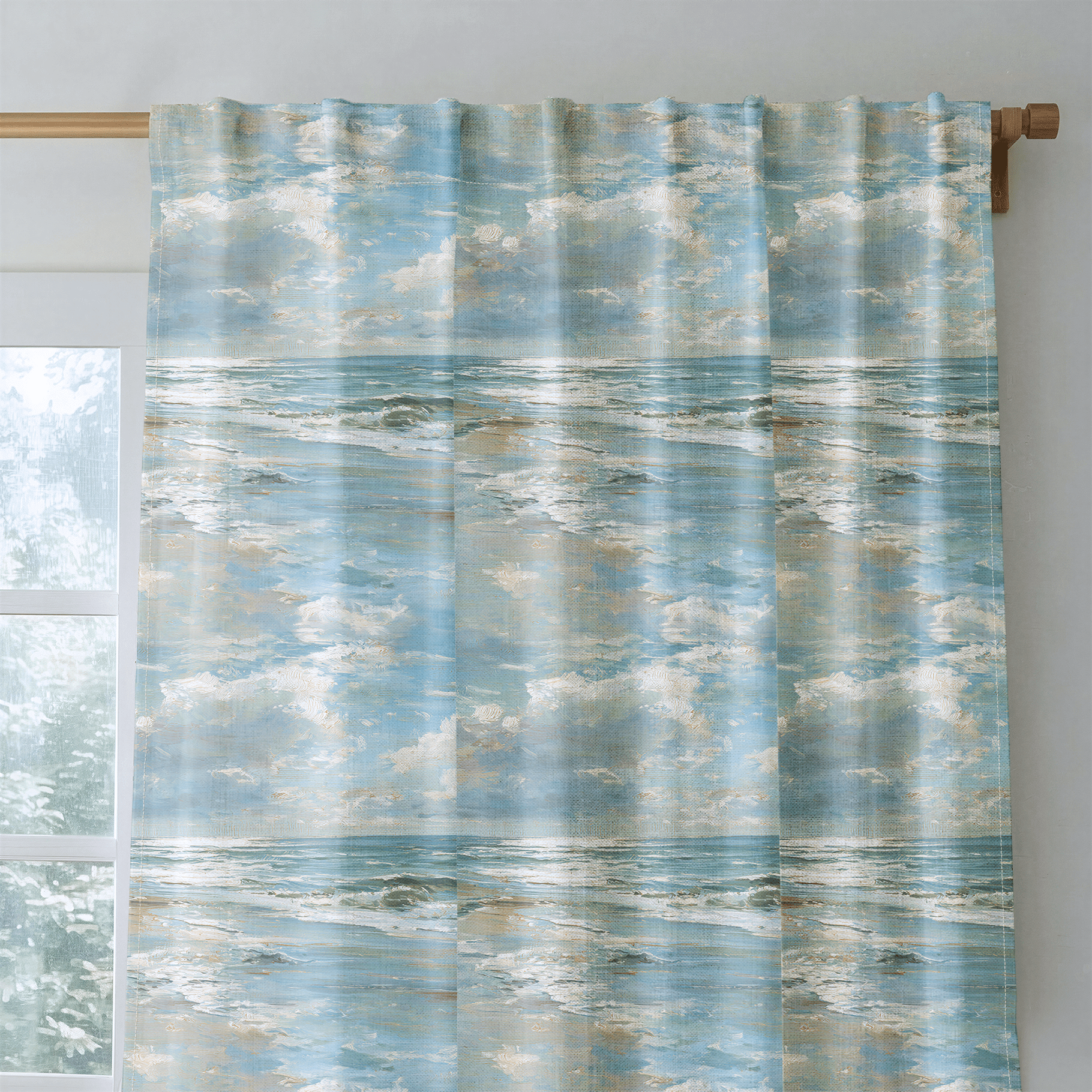 Ocean - Drapery - Benton Lane Home - Lemon Park