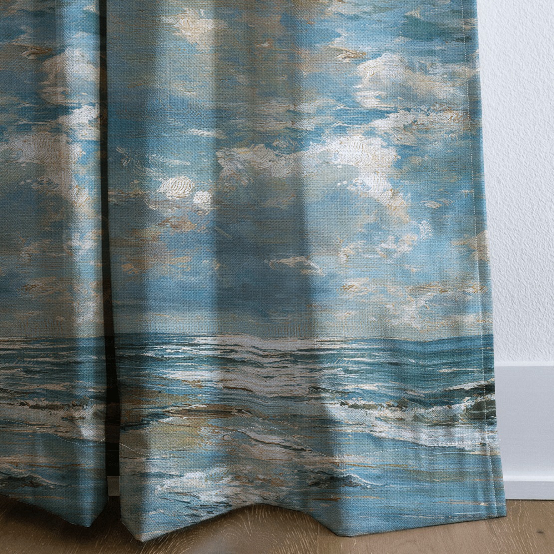 Ocean - Drapery - Benton Lane Home - Lemon Park