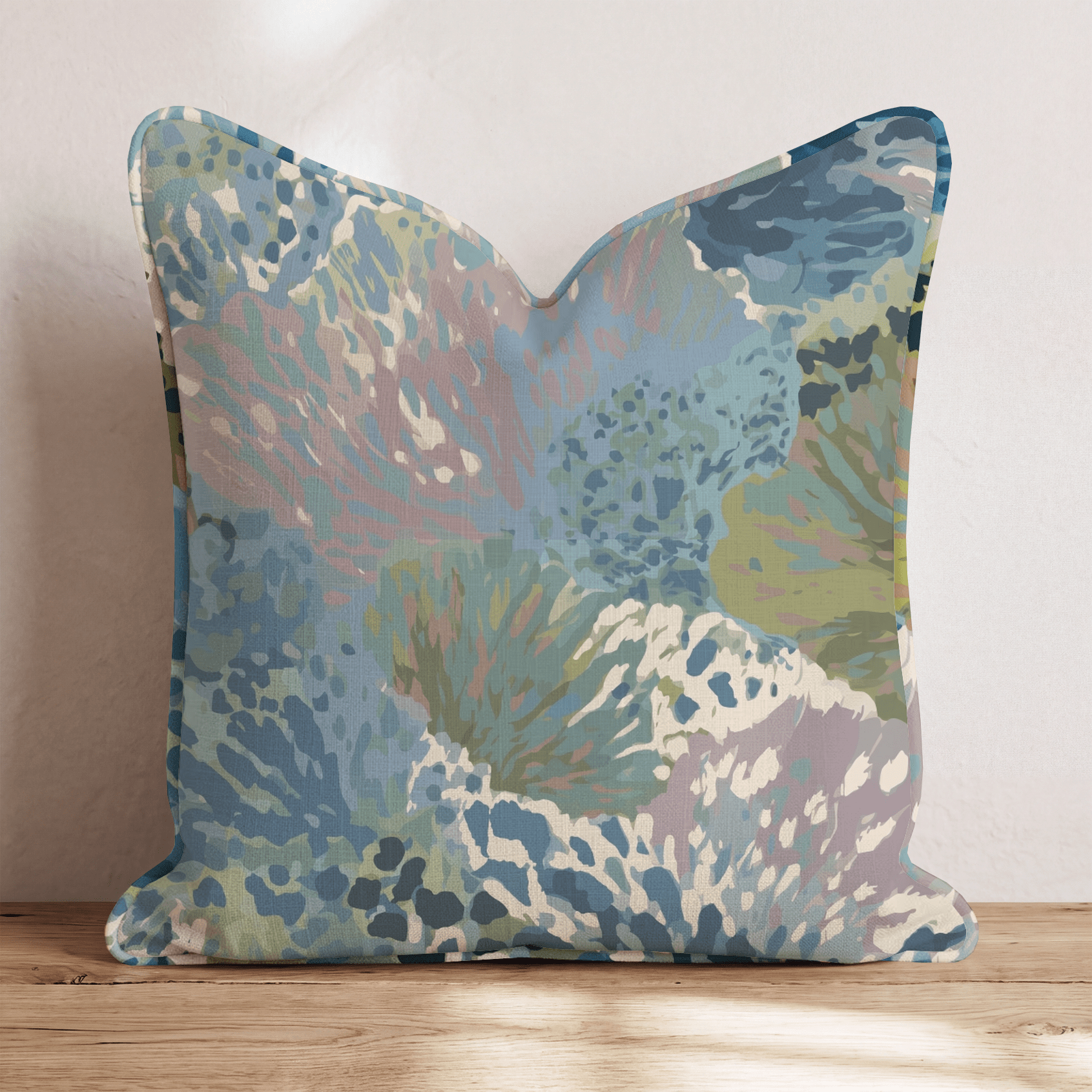 Ocean Lace Throw Pillow - Benton Lane Home - Hillcroft Home