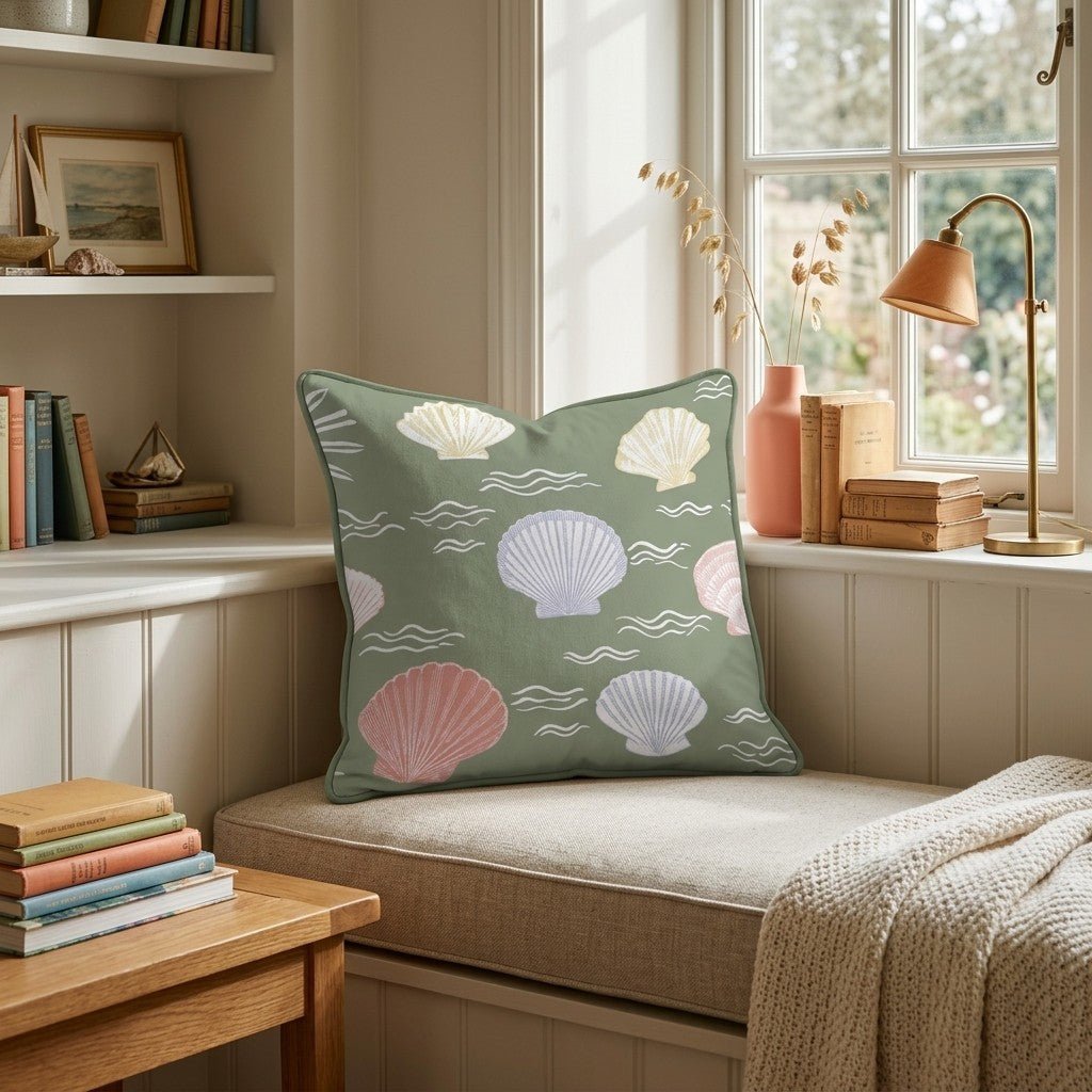 Ocean Treasures Throw Pillow - Benton Lane Home - Hillcroft Home