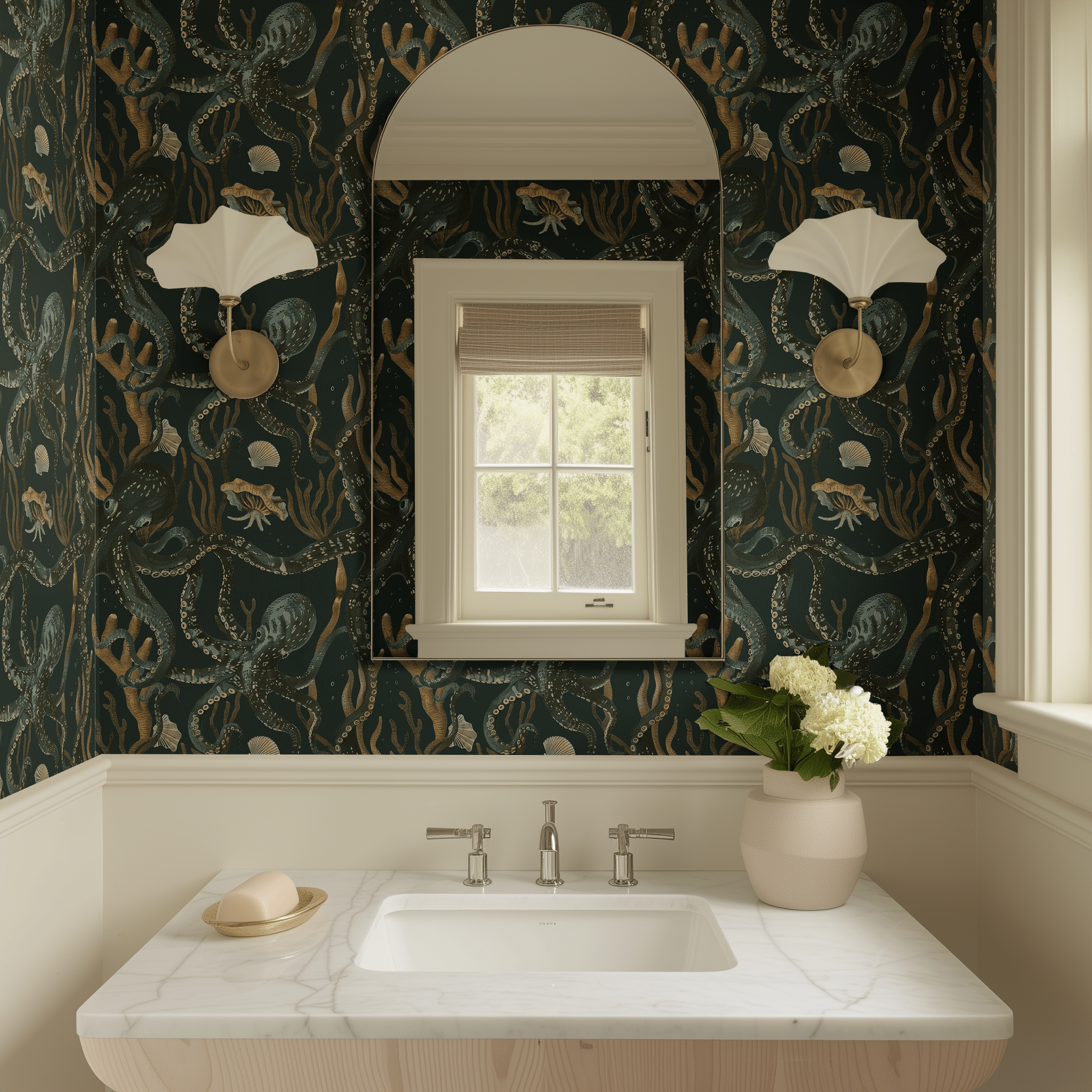 Octopus Garden Wallpaper - Painted Paper