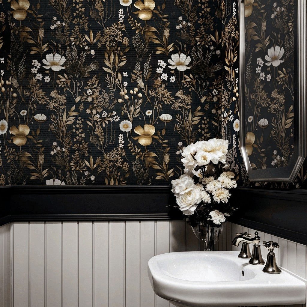 Odette Arboretum Faux Grasscloth Wallpaper - Painted Paper