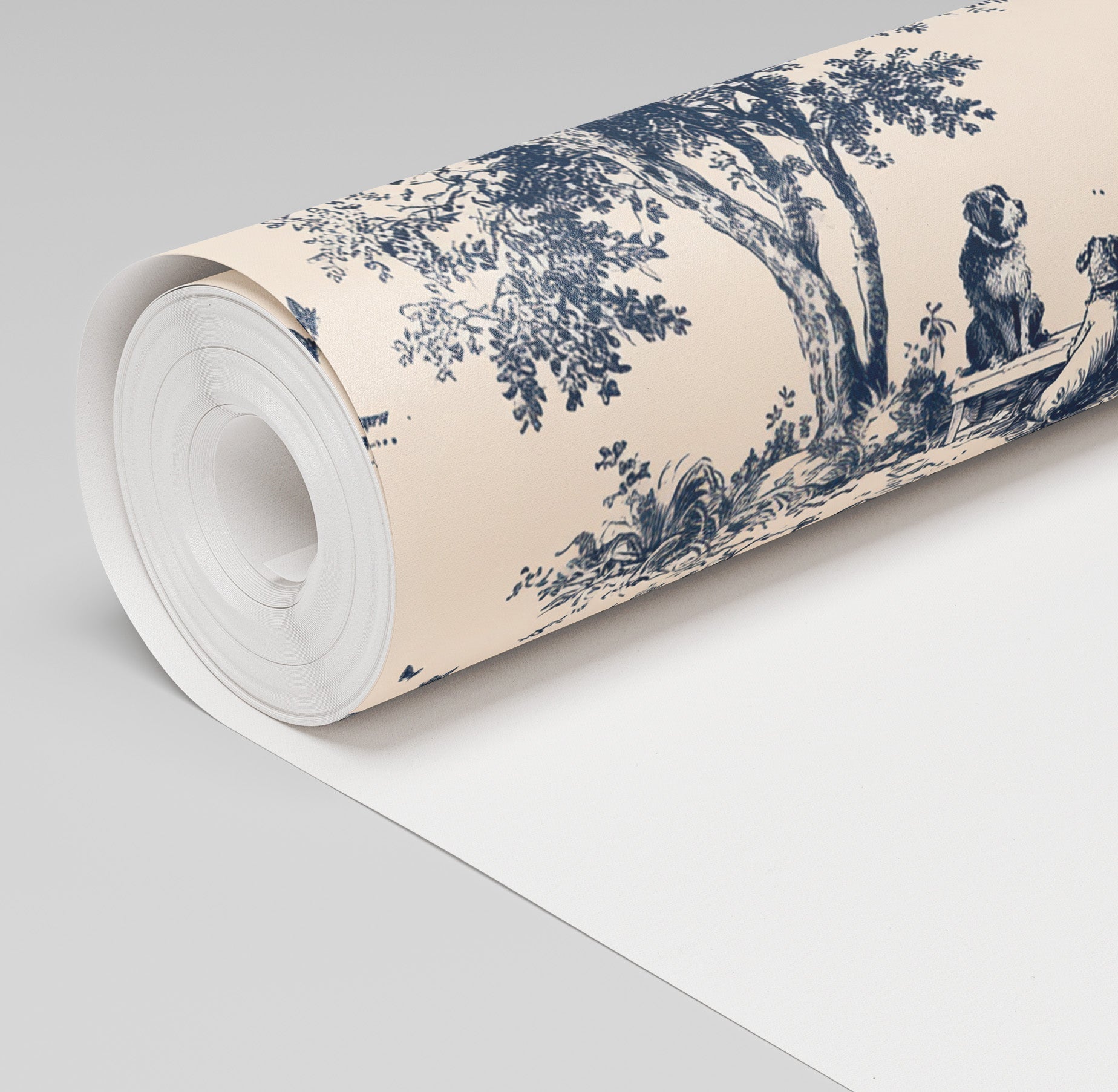 Off Duty Dogs Wallpaper - Painted Paper