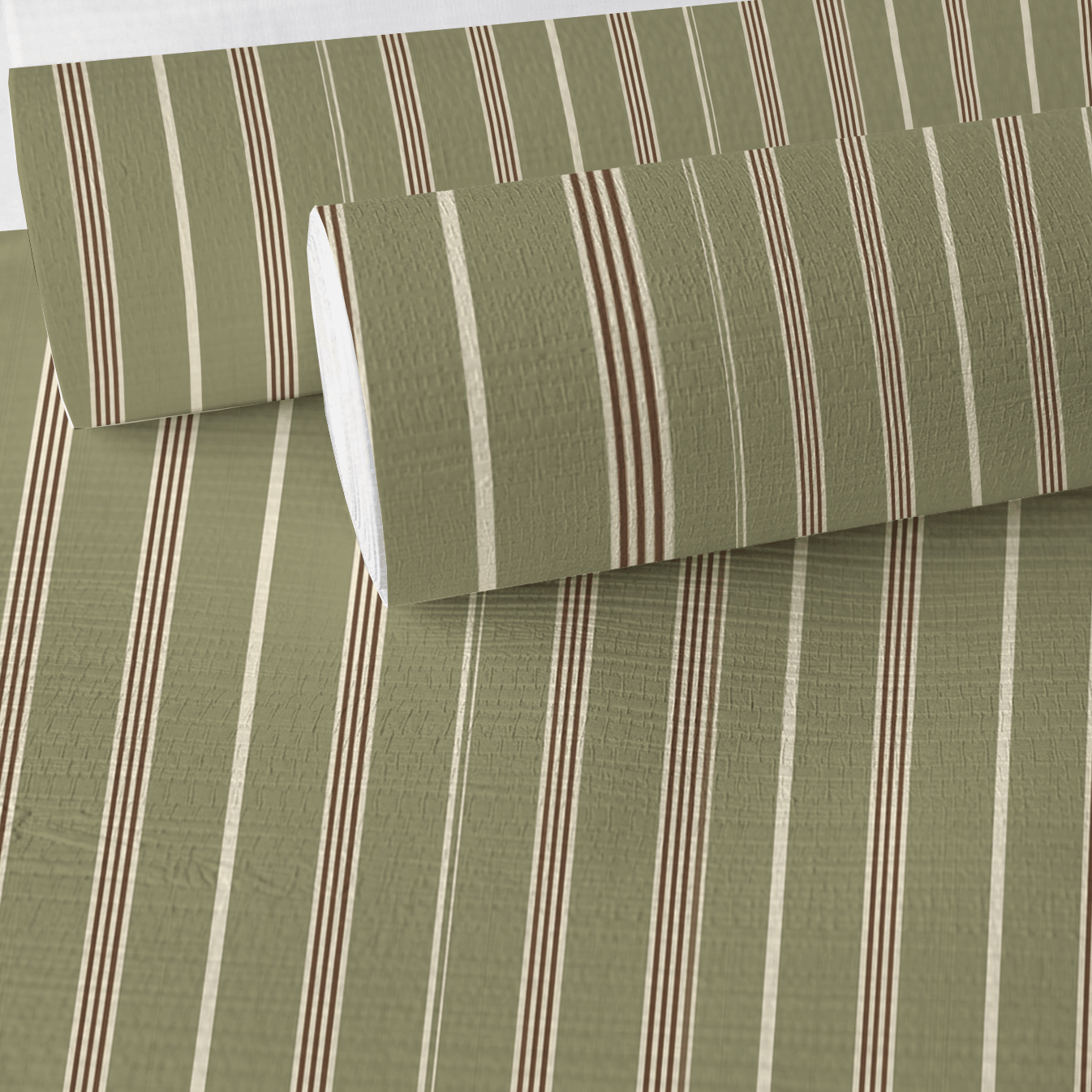 Old Mill Stripe Faux Grasscloth Wallpaper - Painted Paper