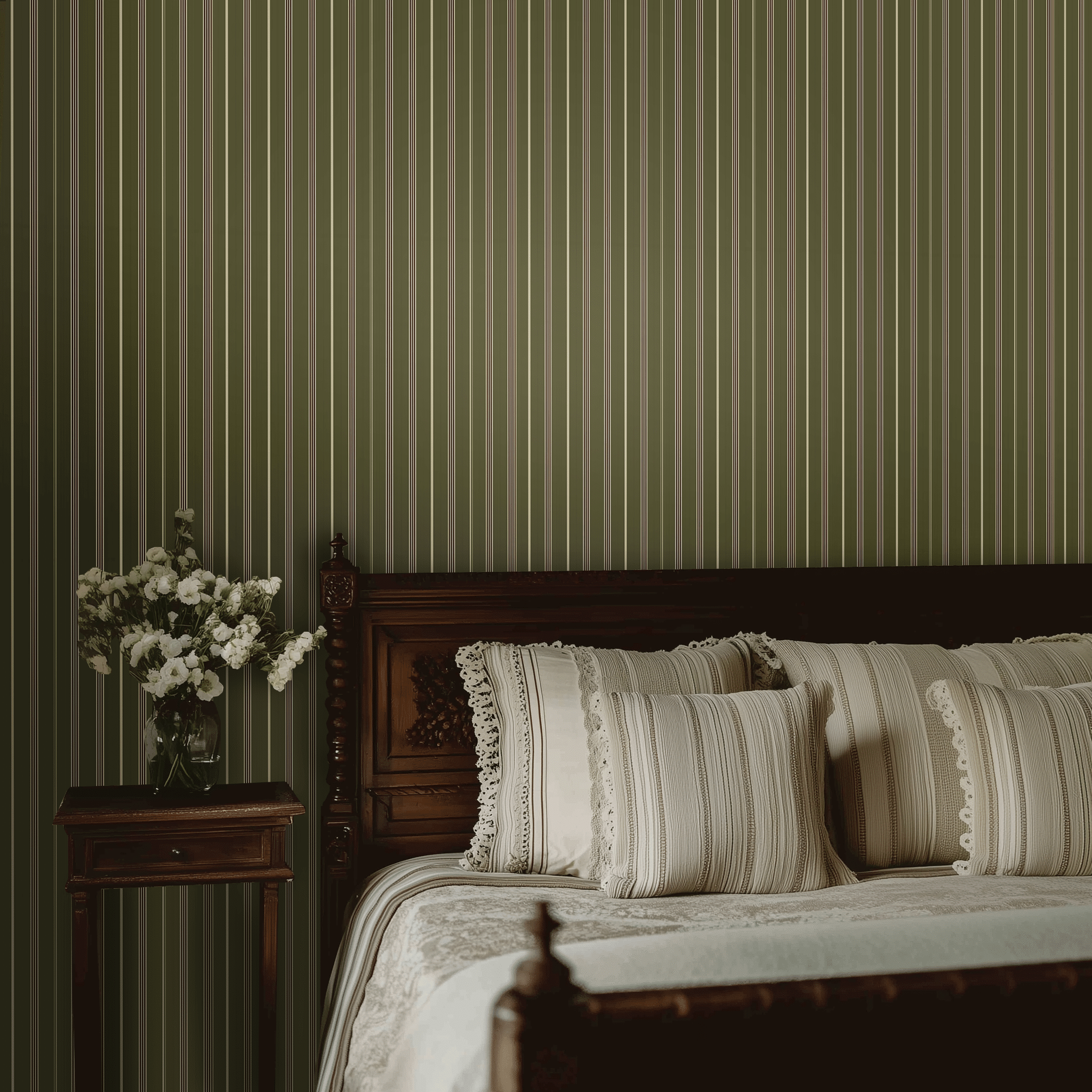Old Mill Stripe Wallpaper - Benton Lane Home - Painted Paper