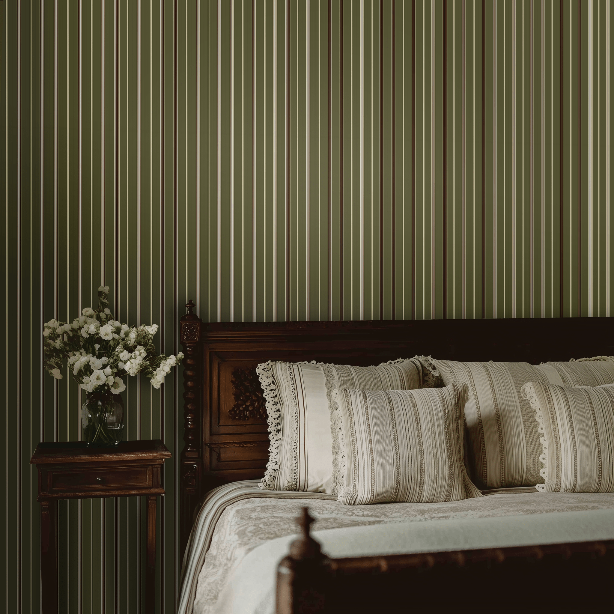 Old Mill Stripe Wallpaper - Painted Paper