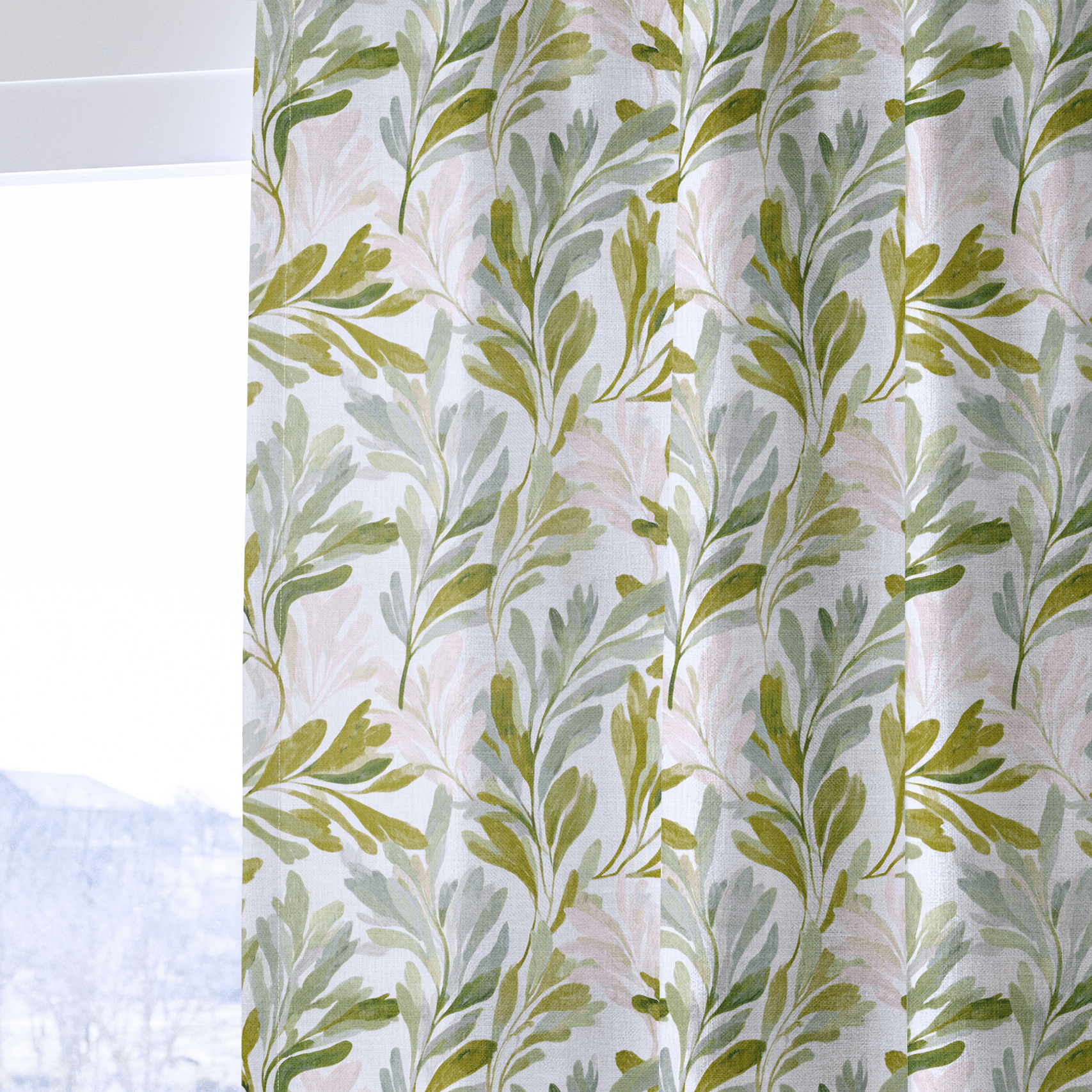 Olive Canopy - Drapery - Benton Lane Home - Lemon Park