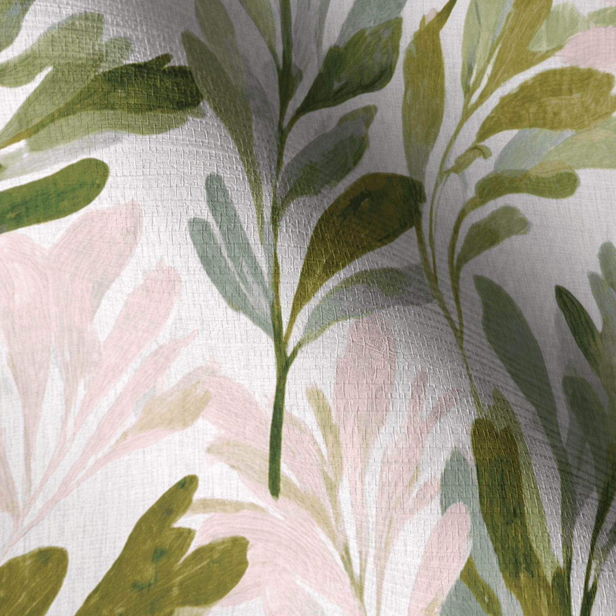 Olive Canopy Faux Grasscloth Wallpaper - Lemon Park