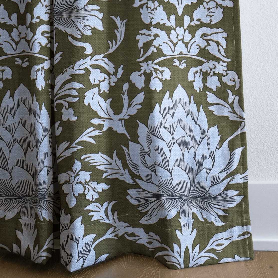 Olive Fancy - Drapery - Benton Lane Home - Lemon Park