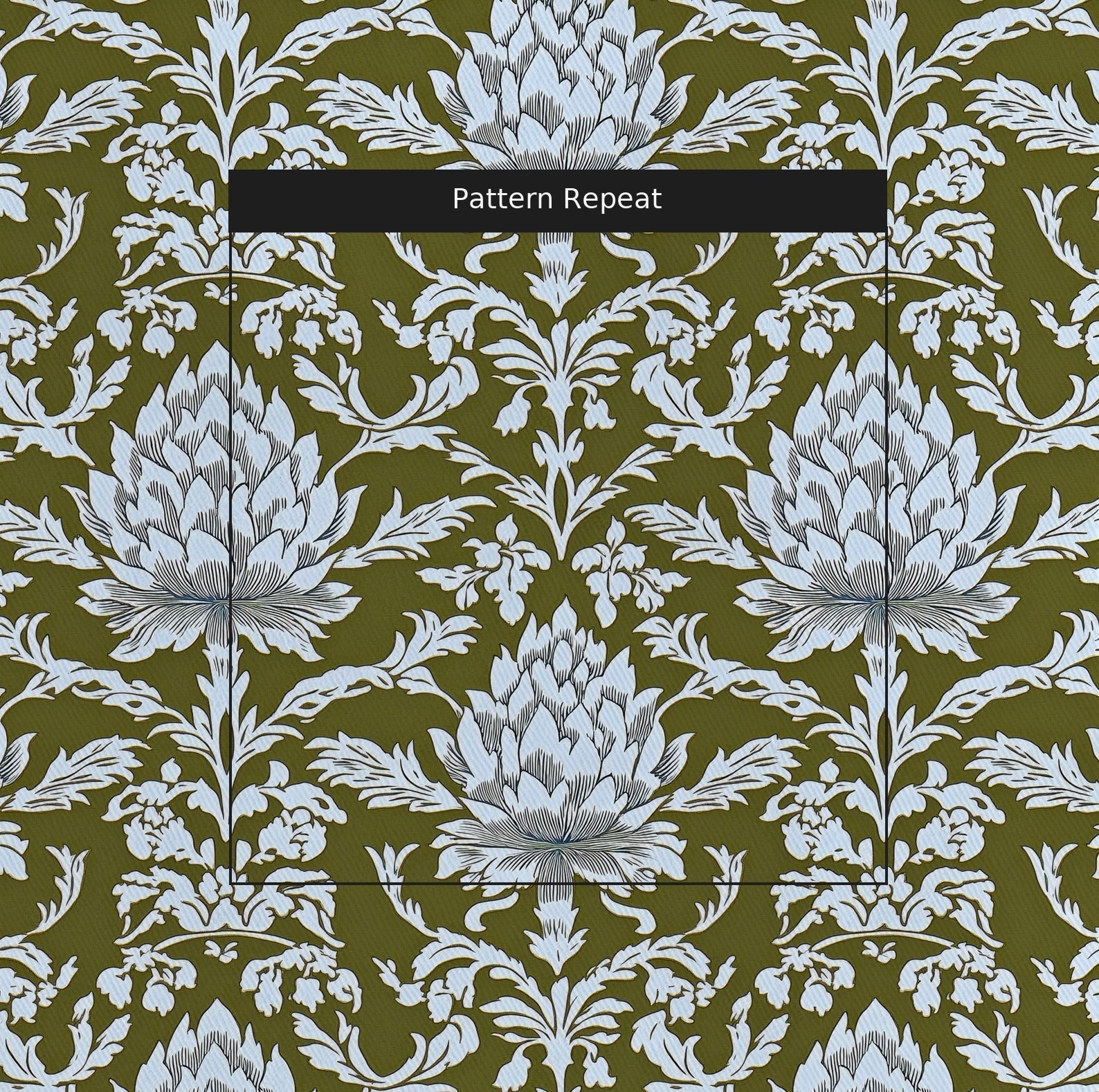 Olive Fancy - Fabric - Benton Lane Home - Lemon Park