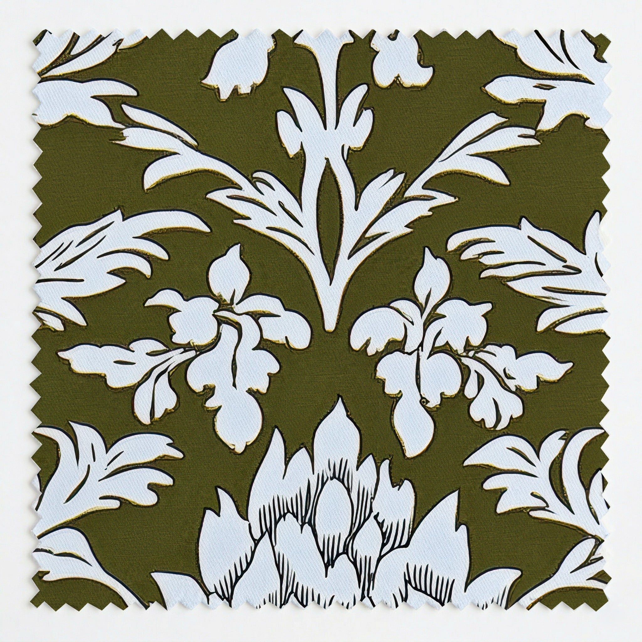 Olive Fancy - Fabric - Benton Lane Home - Lemon Park