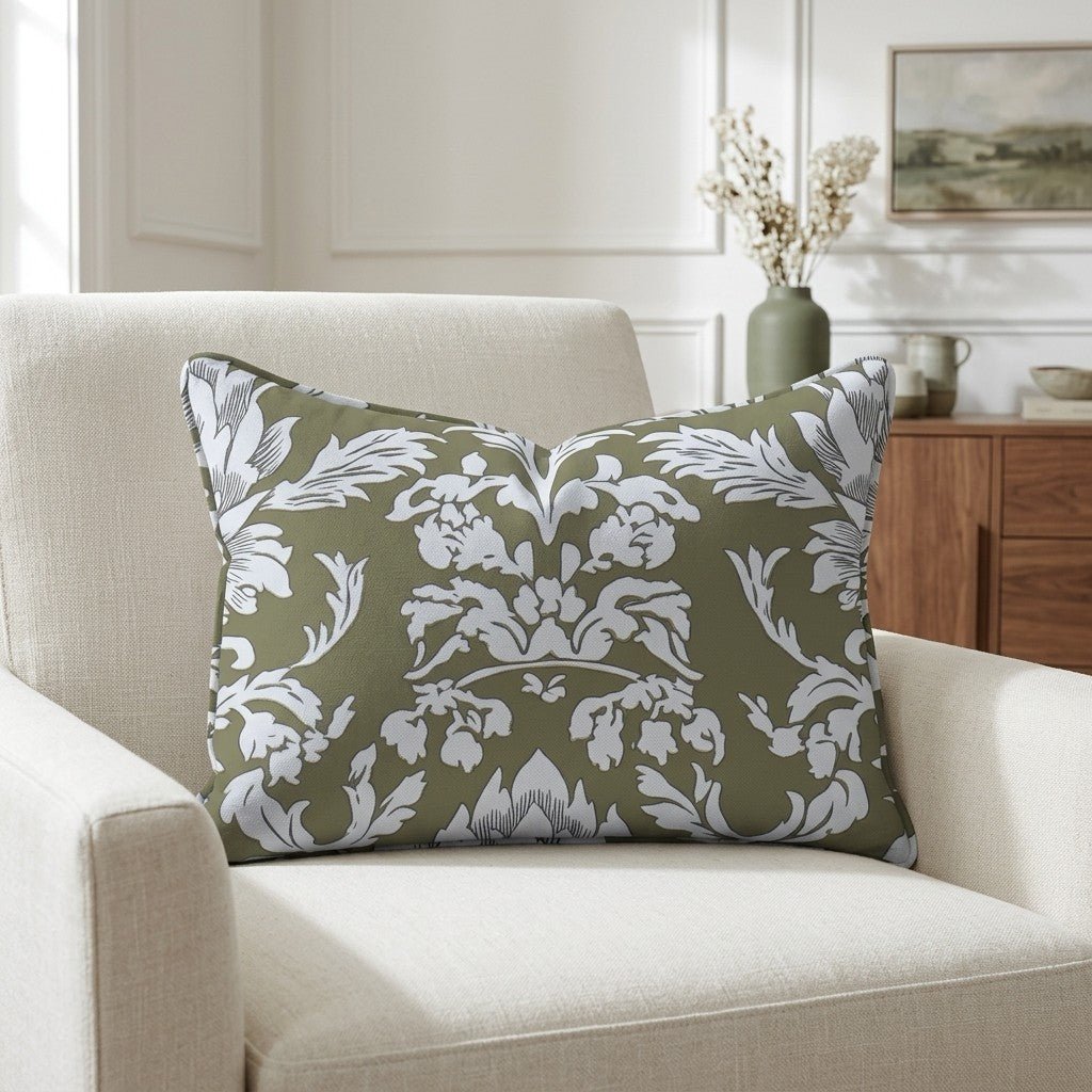Olive Fancy Throw Pillow - Benton Lane Home - Lemon Park