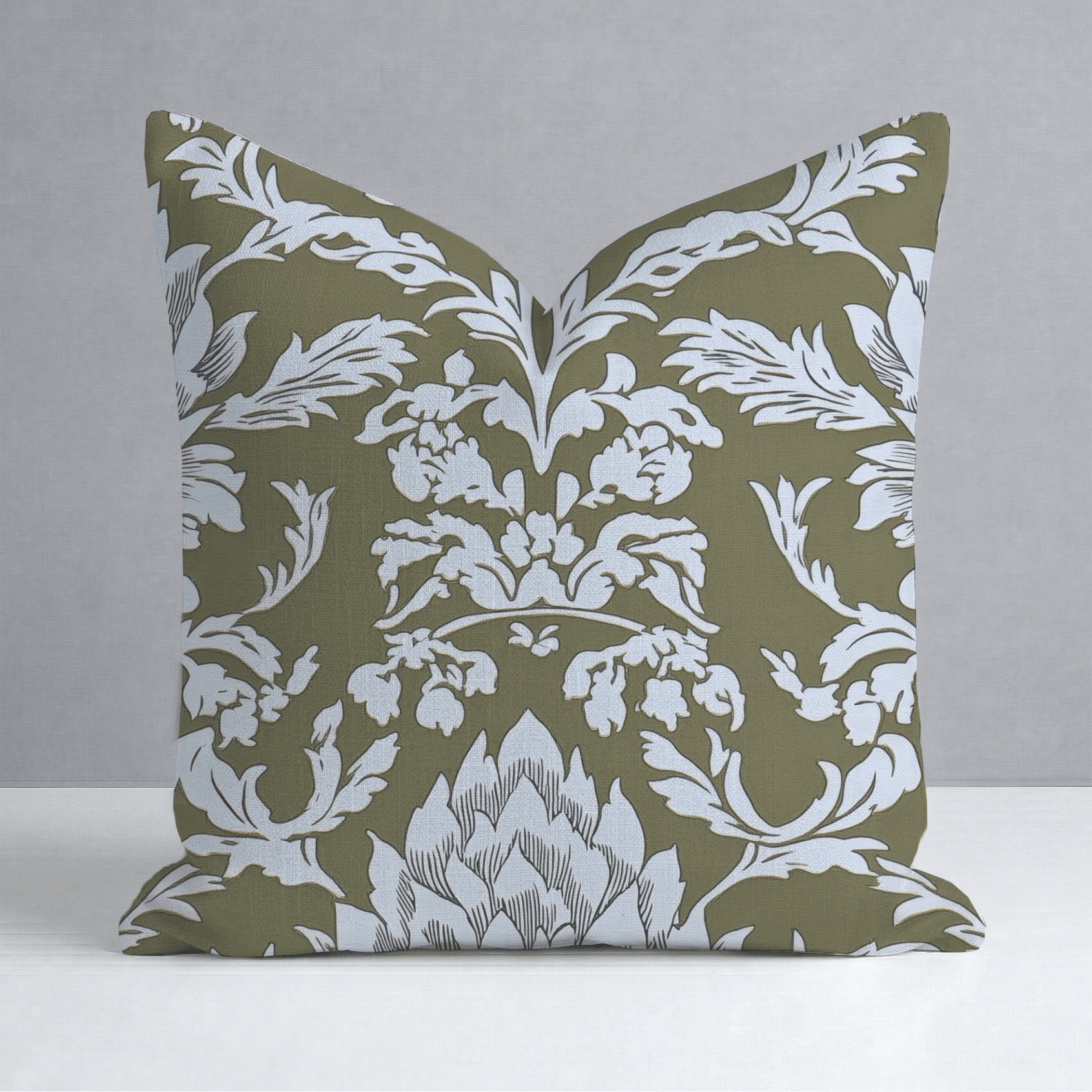 Olive Fancy Throw Pillow - Benton Lane Home - Lemon Park