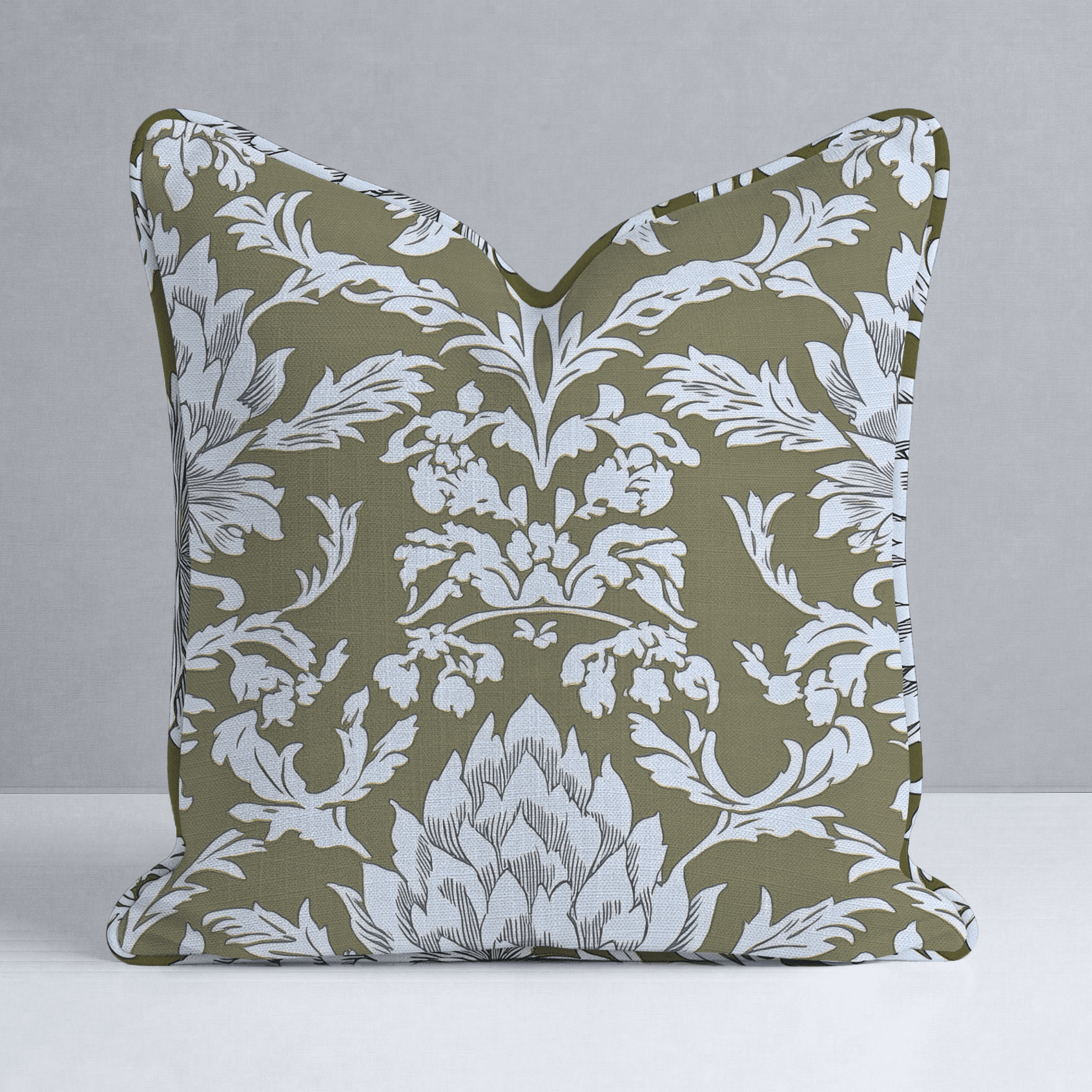 Olive Fancy Throw Pillow - Benton Lane Home - Lemon Park