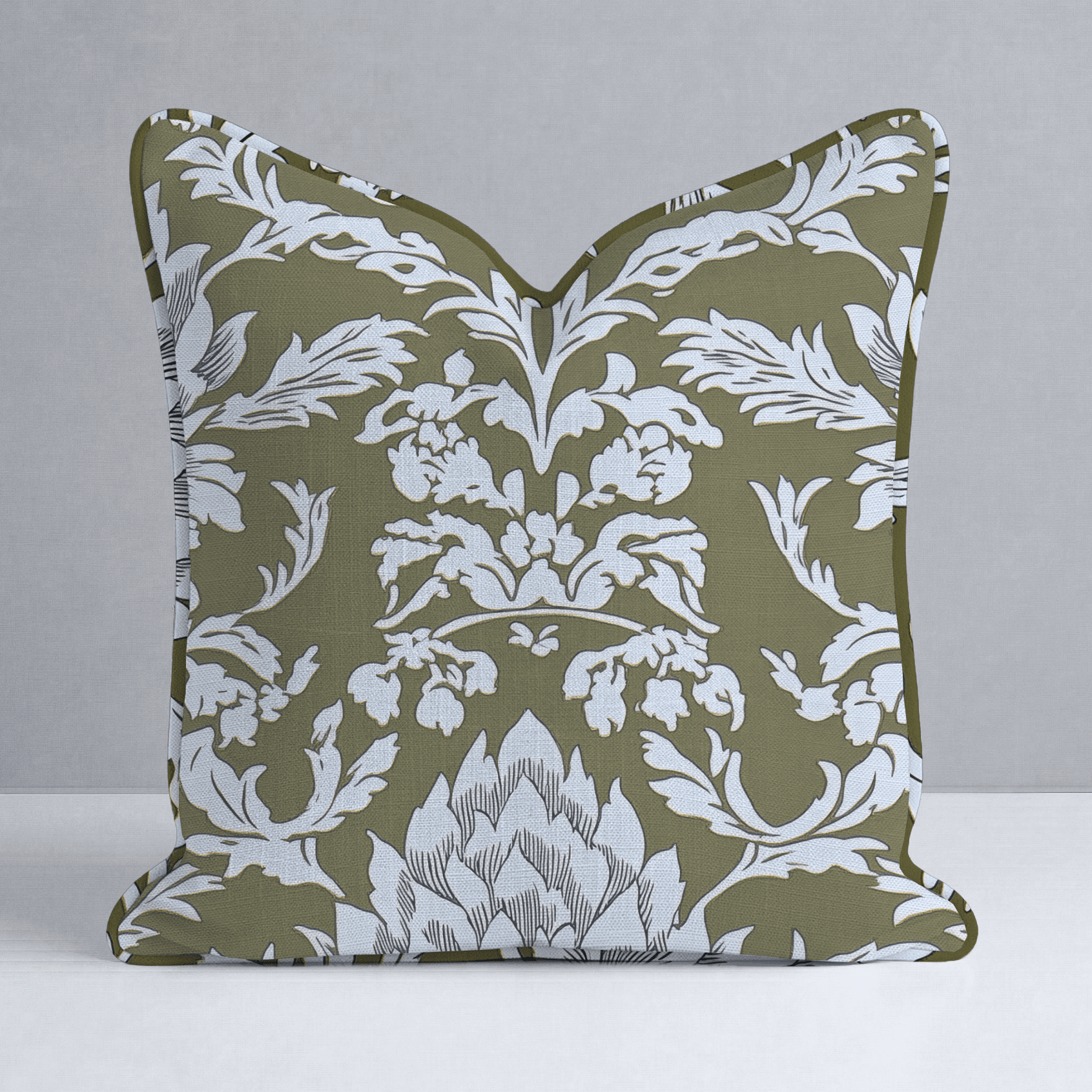 Olive Fancy Throw Pillow - Benton Lane Home - Lemon Park