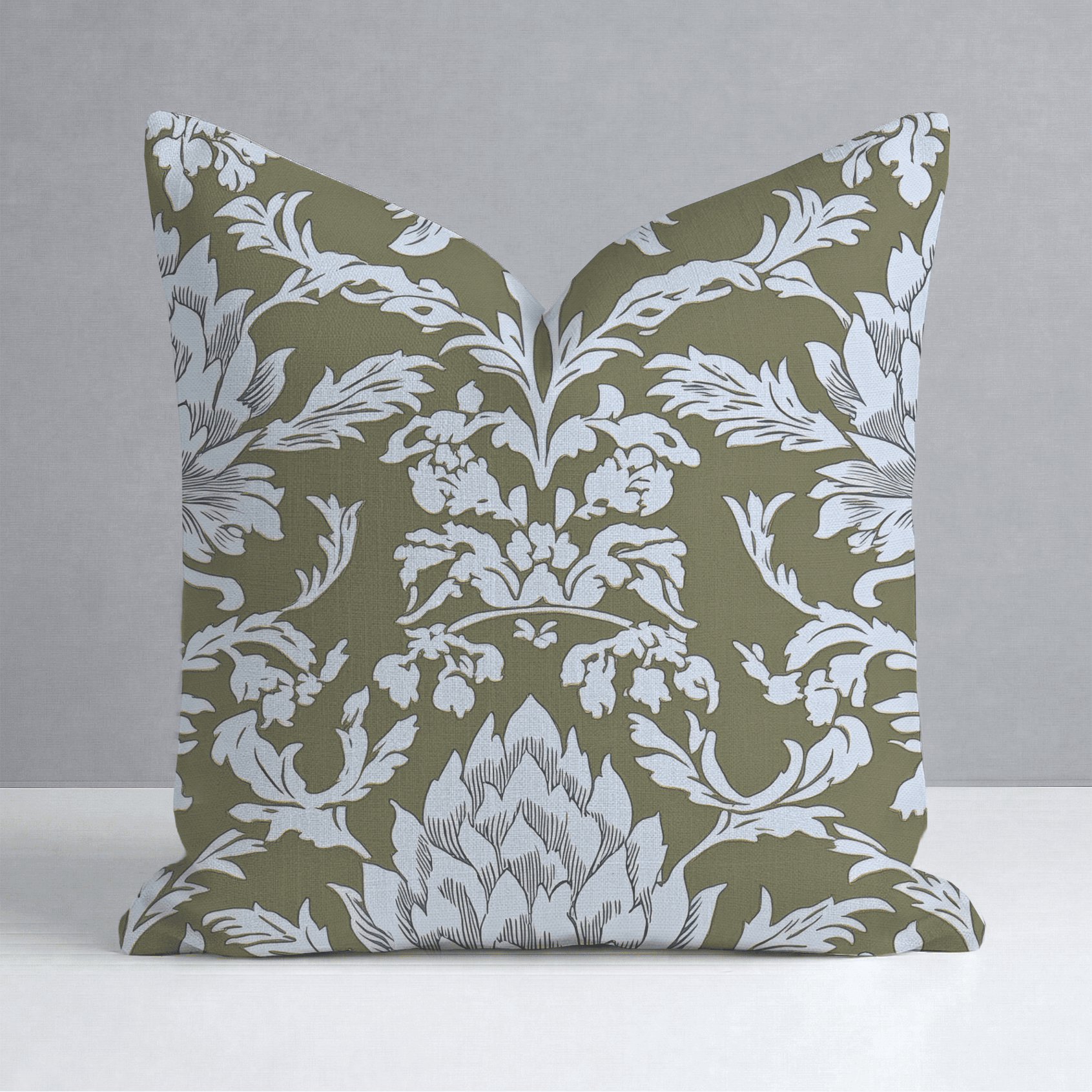 Olive Fancy Throw Pillow - Benton Lane Home - Lemon Park