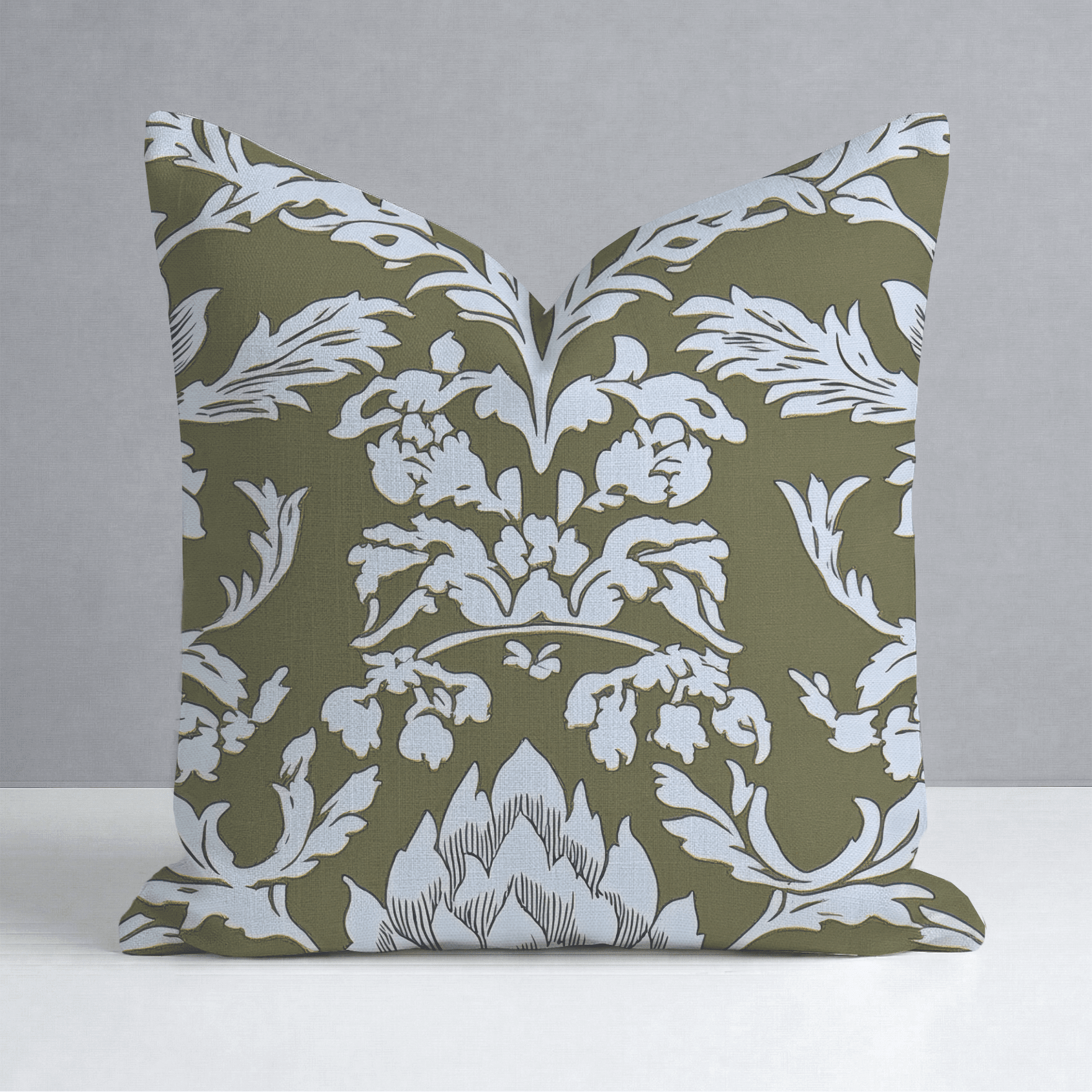 Olive Fancy Throw Pillow - Benton Lane Home - Lemon Park