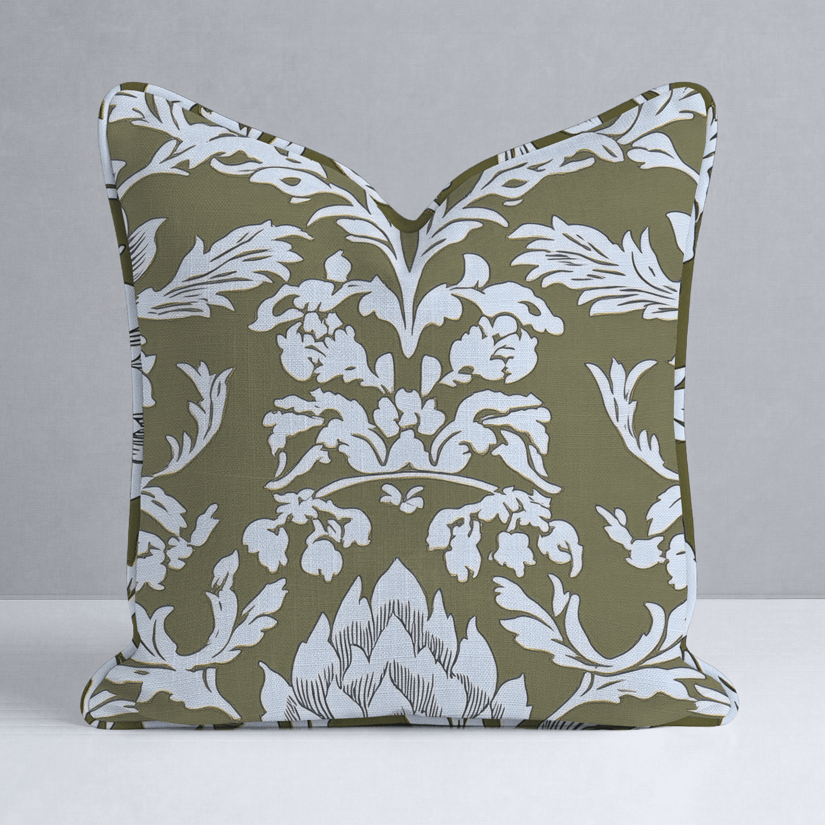 Olive Fancy Throw Pillow - Benton Lane Home - Lemon Park