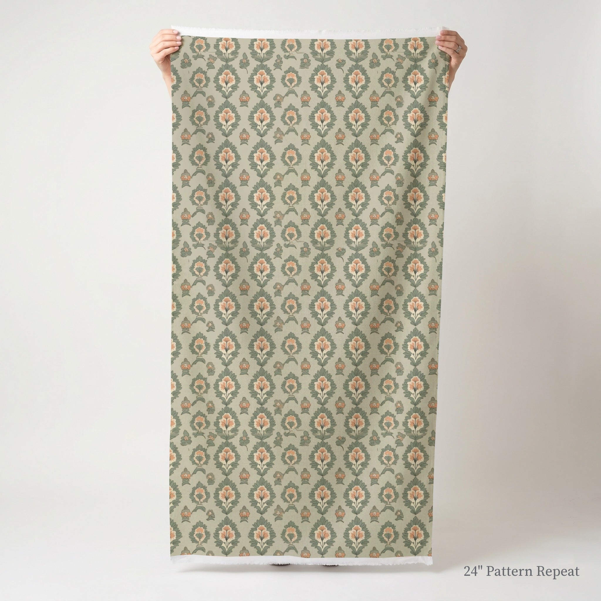 Olive & Peach - Fabric - Benton Lane Home - Lemon Park