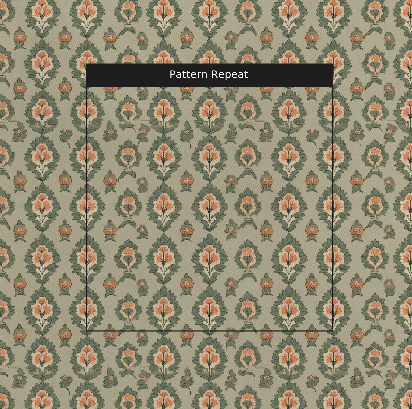 Olive & Peach - Fabric - Benton Lane Home - Lemon Park