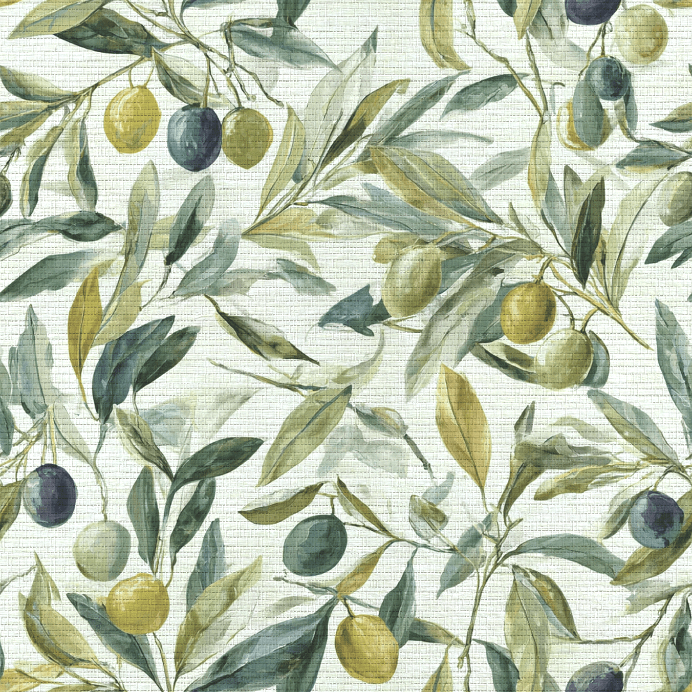 Olive Rustle Faux Grasscloth Wallpaper - Painted Paper