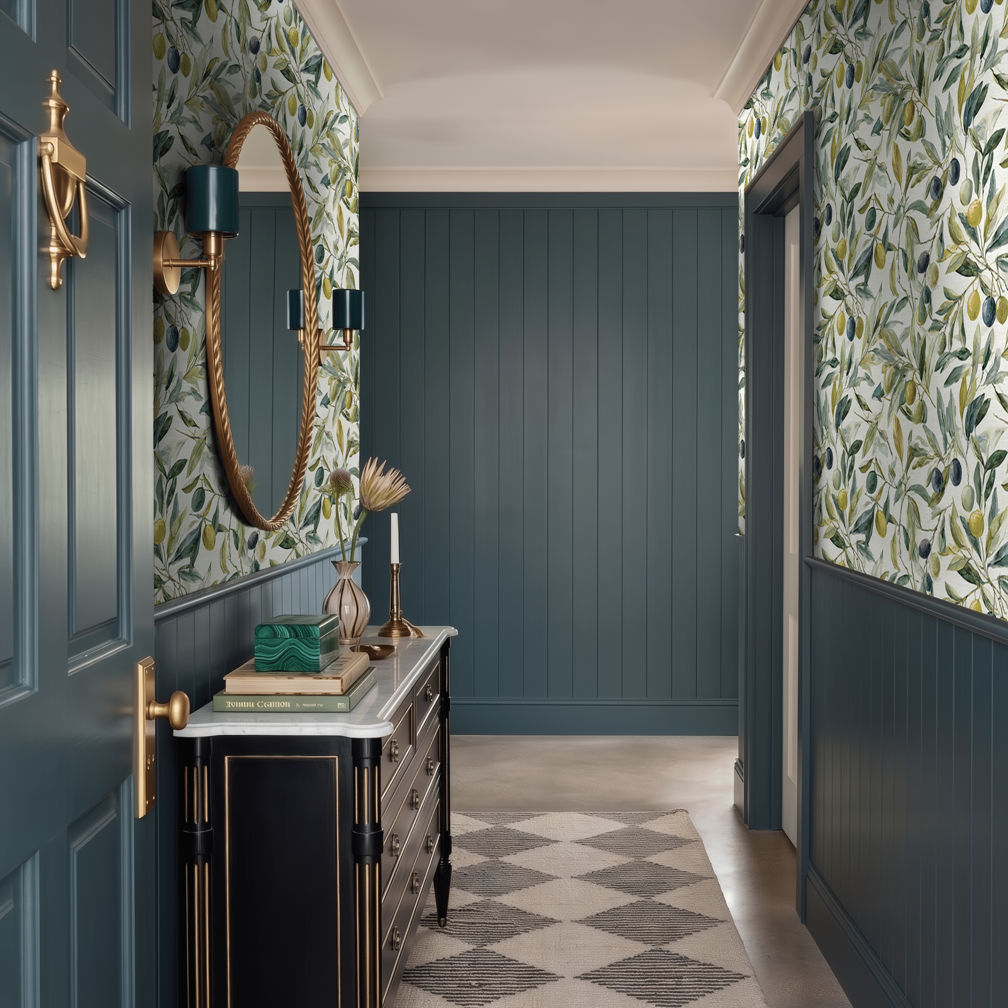 Olive Rustle Wallpaper - Painted Paper