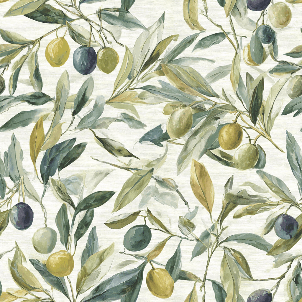 Olive Rustle Wallpaper - Painted Paper