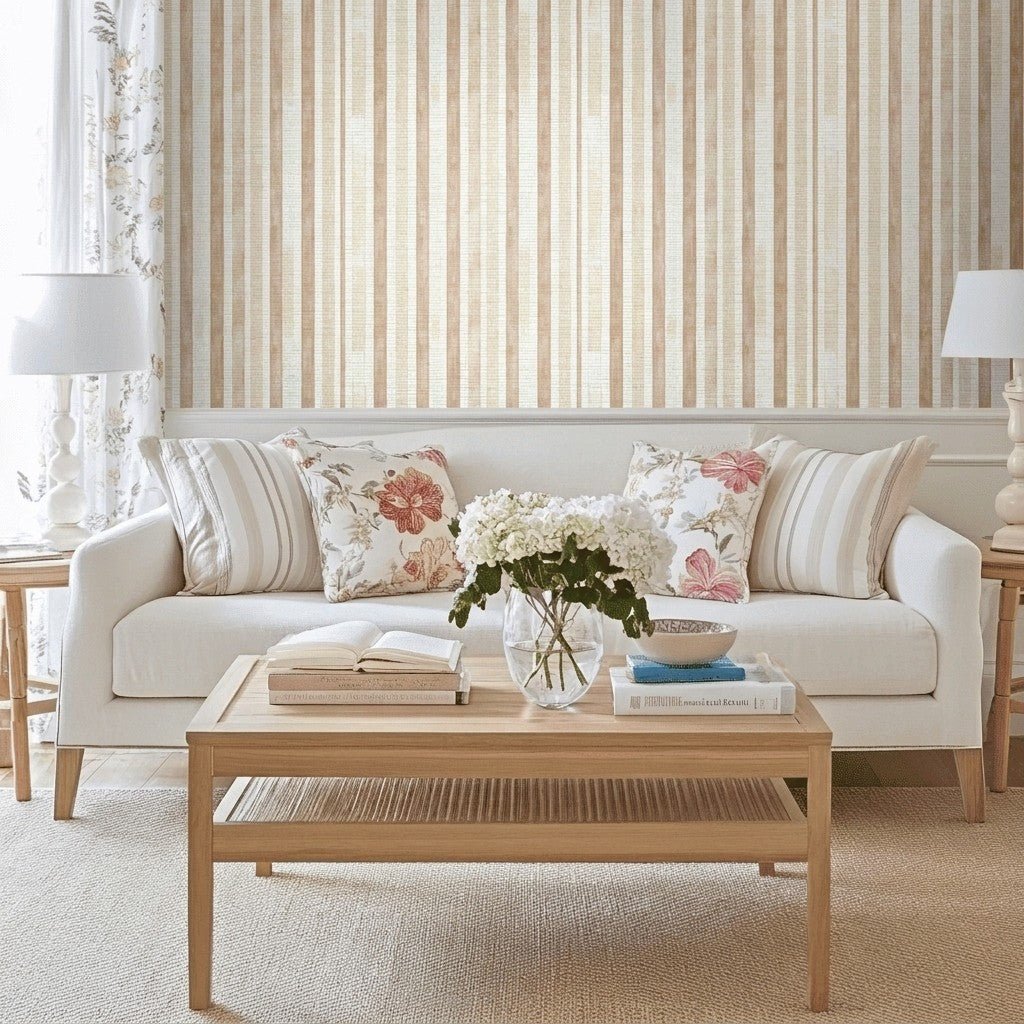 Oliver Faux Grasscloth Wallpaper - Benton Lane Home - Lemon Park
