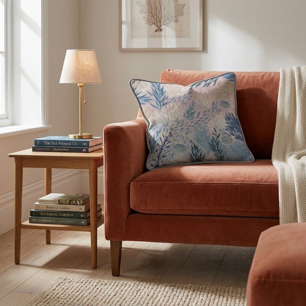 Ombre Ocean Throw Pillow - Benton Lane Home - Hillcroft Home