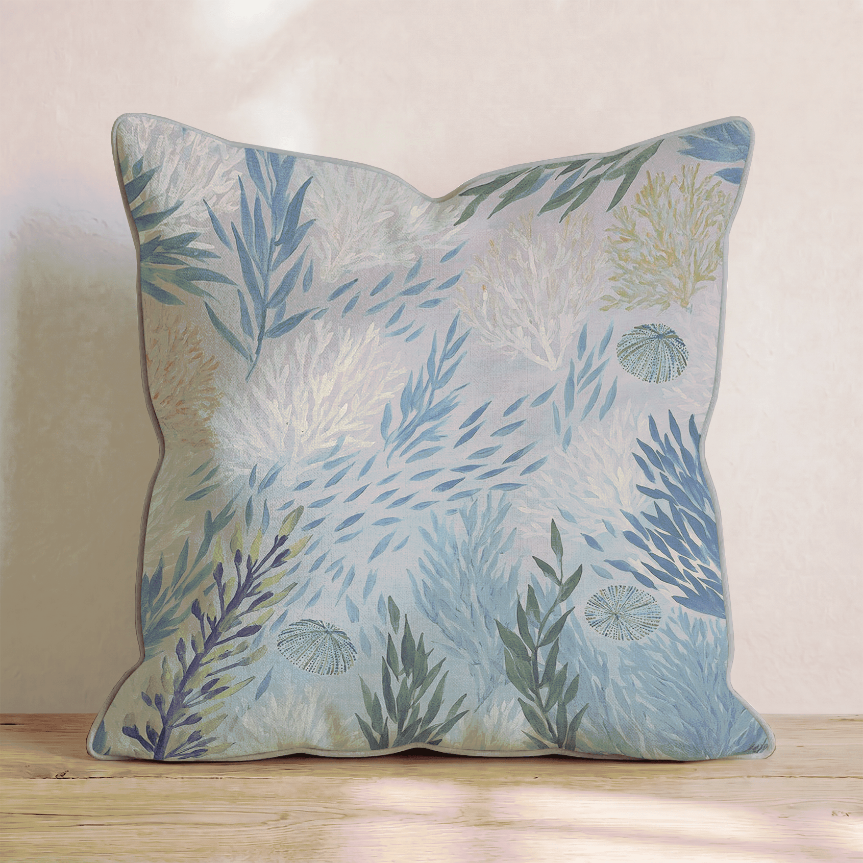 Ombre Ocean Throw Pillow - Benton Lane Home - Hillcroft Home