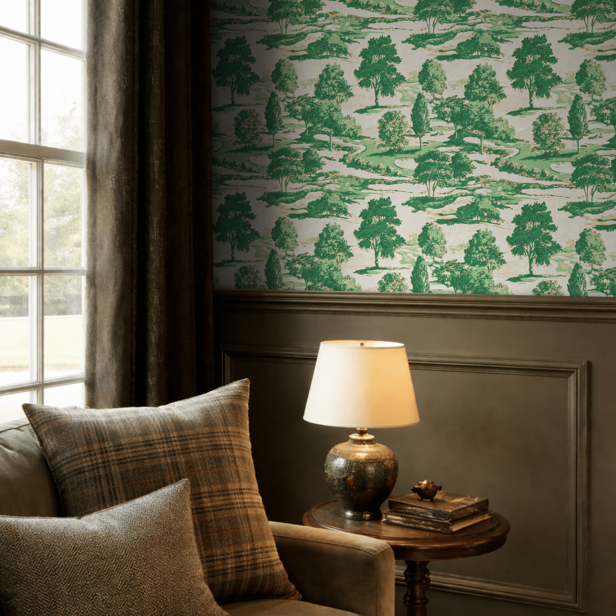 On the Greens Wallpaper - Benton Lane Home - Painted Paper