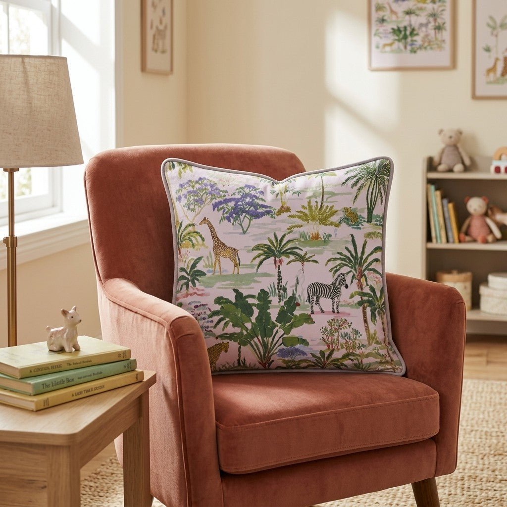 On The Safari Throw Pillow - Benton Lane Home - Hillcroft Home