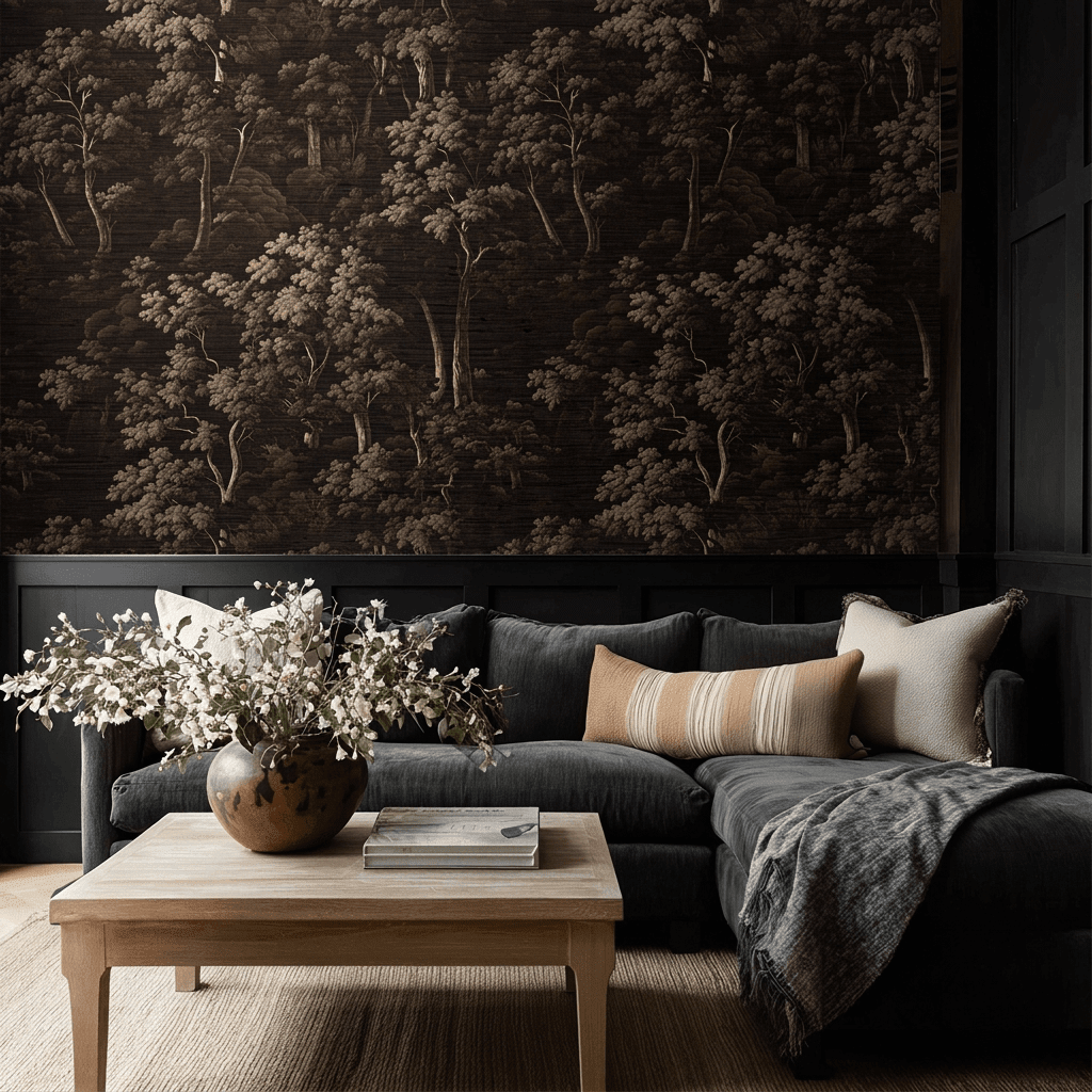 Ondine Faux Grasscloth Wallpaper - Painted Paper