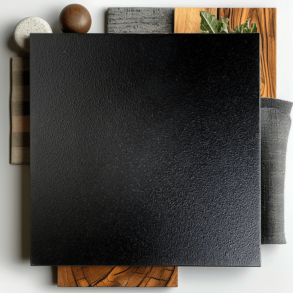 Onyx Steel Finish Sample - Benton Lane Home - Carbon Designs