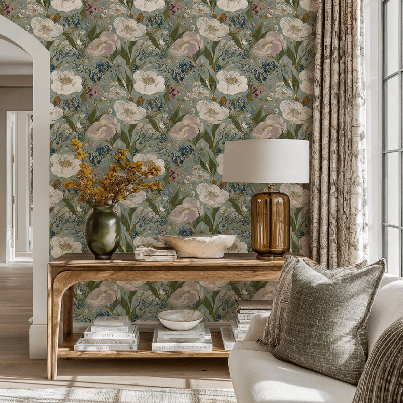 Open Petal Wallpaper - Benton Lane Home - Lemon Park