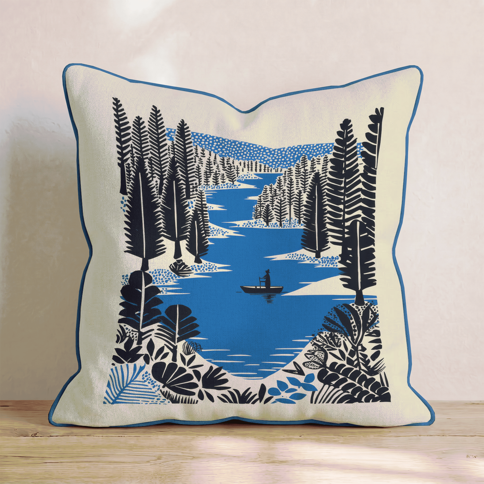 Open Water Throw Pillow - Benton Lane Home - Hillcroft Home