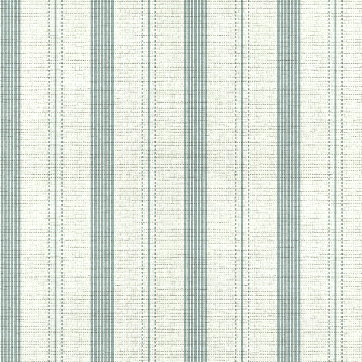 Orange County Cool Grey Stripes Faux Grasscloth Wallpaper - Lemon Park