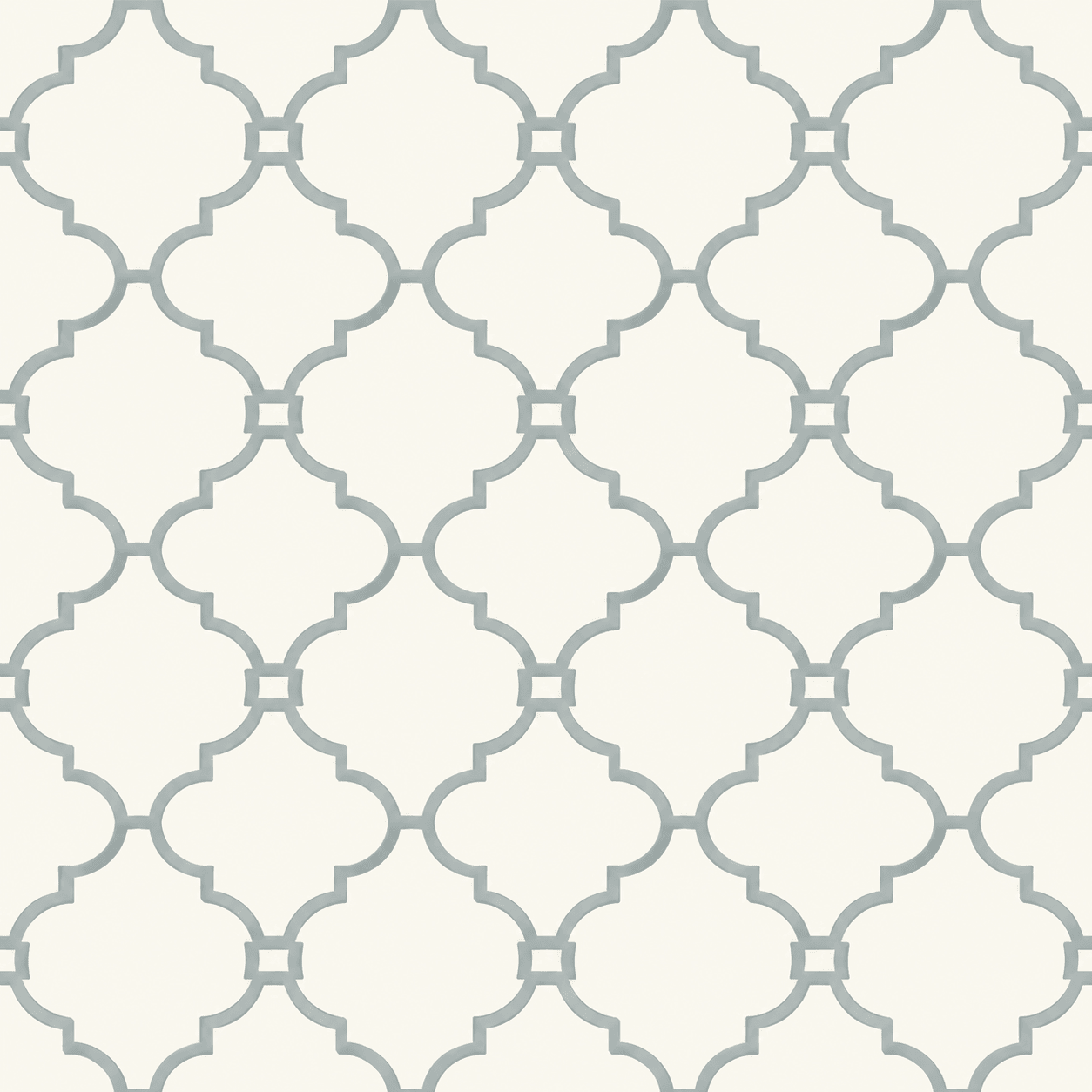 Orange County Cool Grey Trellis Wallpaper - Lemon Park