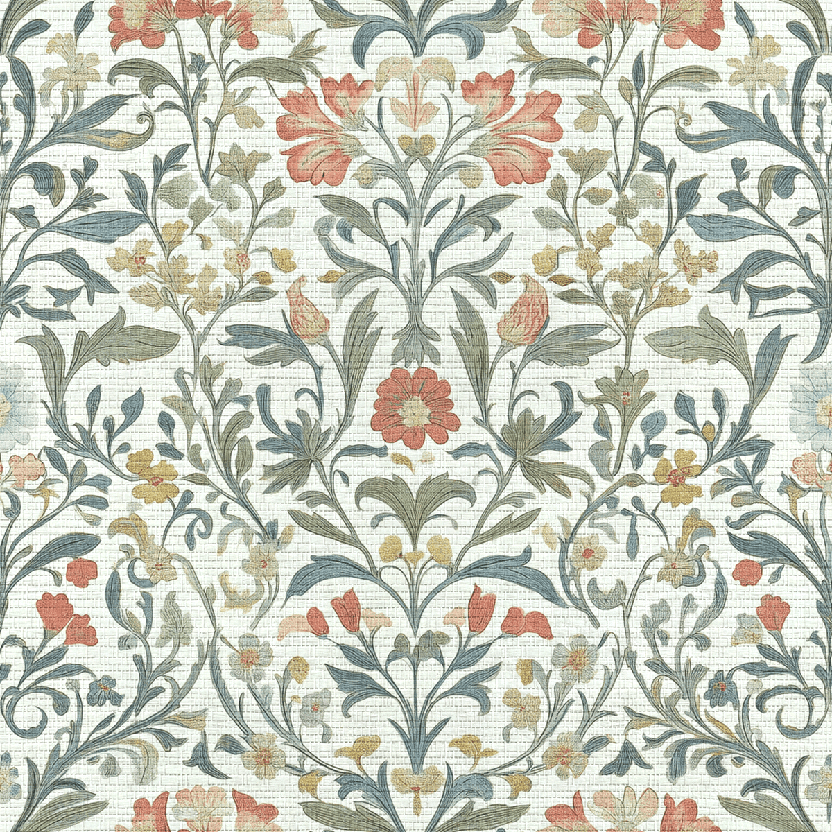 Orange County Faux Grasscloth Wallpaper - Lemon Park