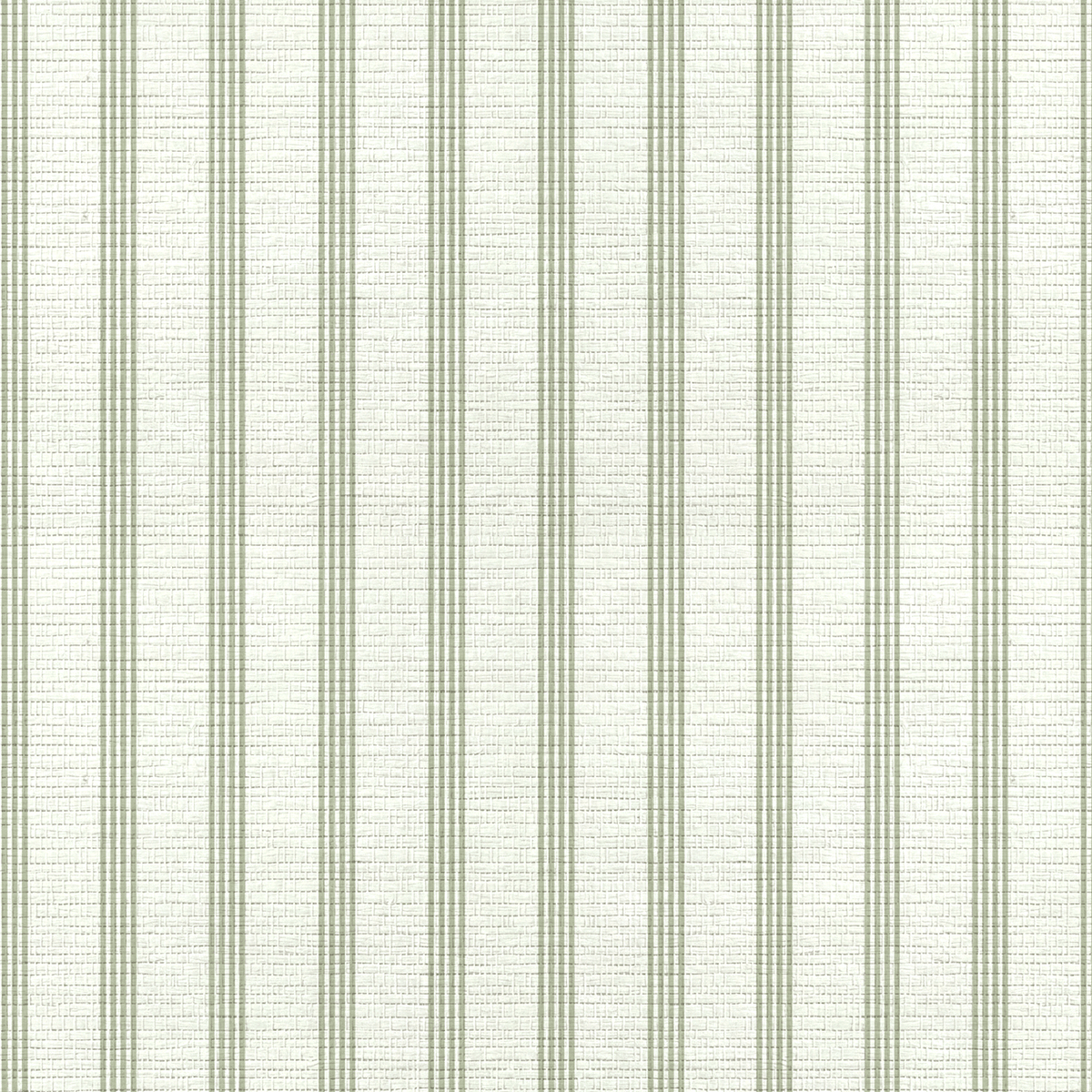Orange County Olive Stripes Faux Grasscloth Wallpaper - Lemon Park