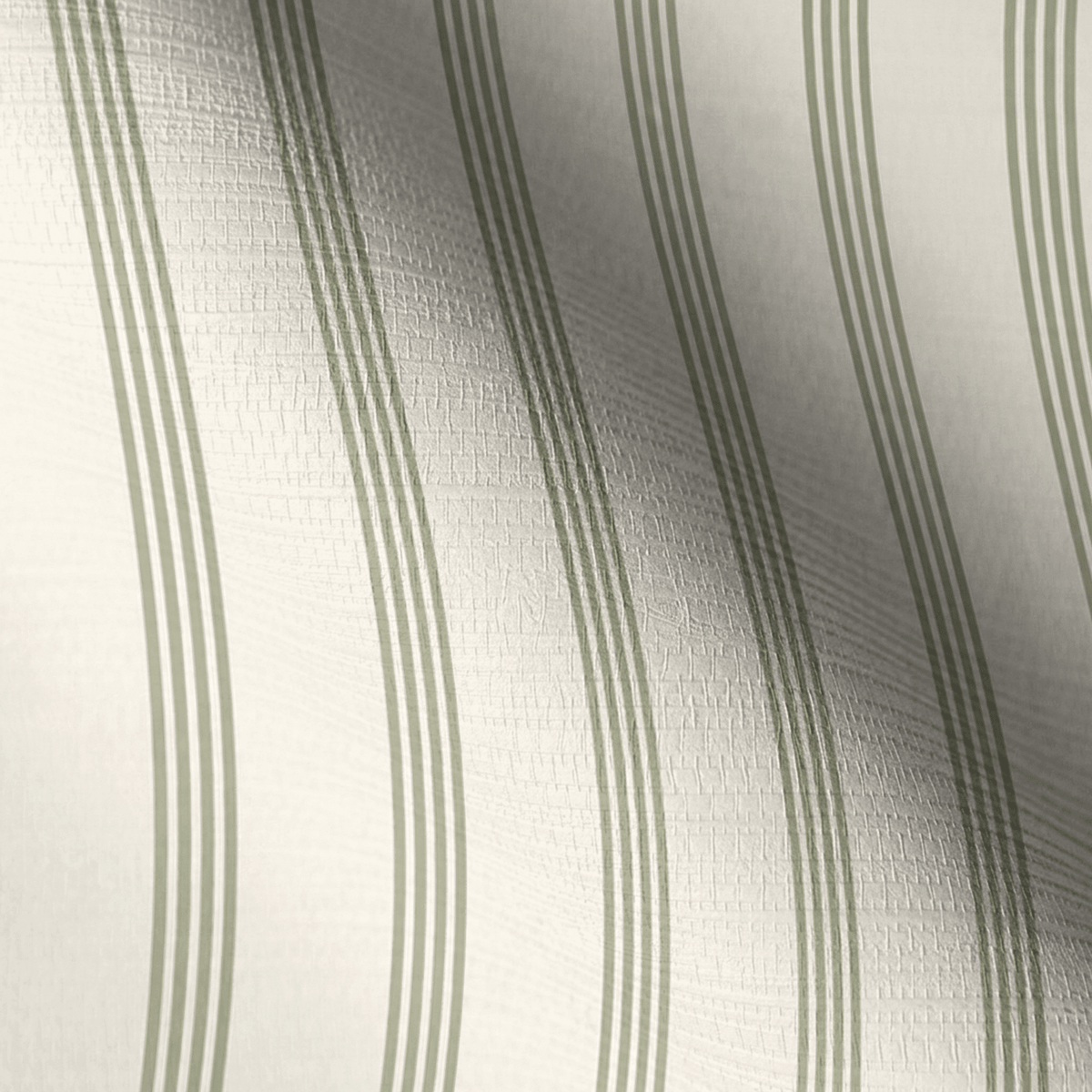 Orange County Olive Stripes Faux Grasscloth Wallpaper - Lemon Park