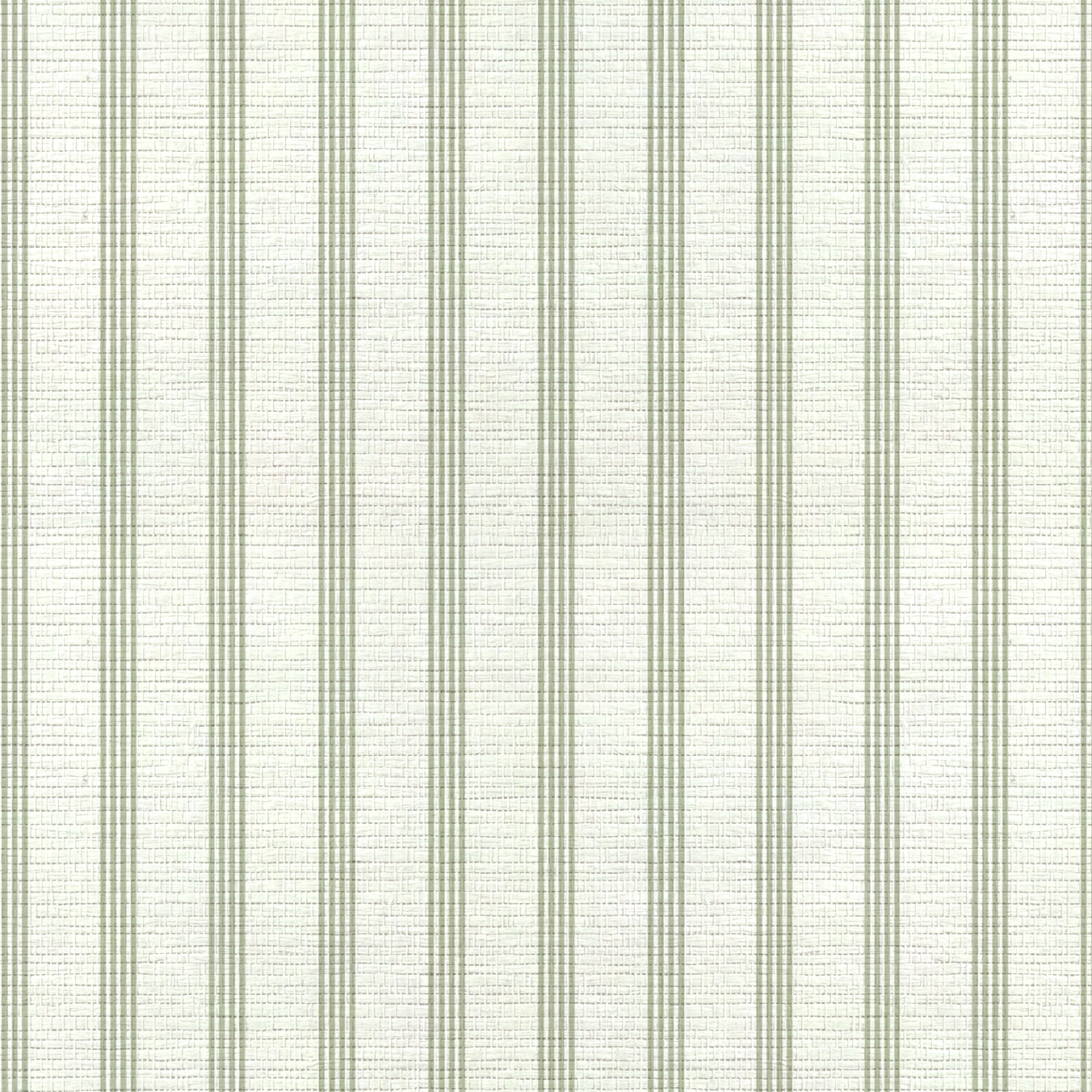 Orange County Olive Stripes Faux Grasscloth Wallpaper