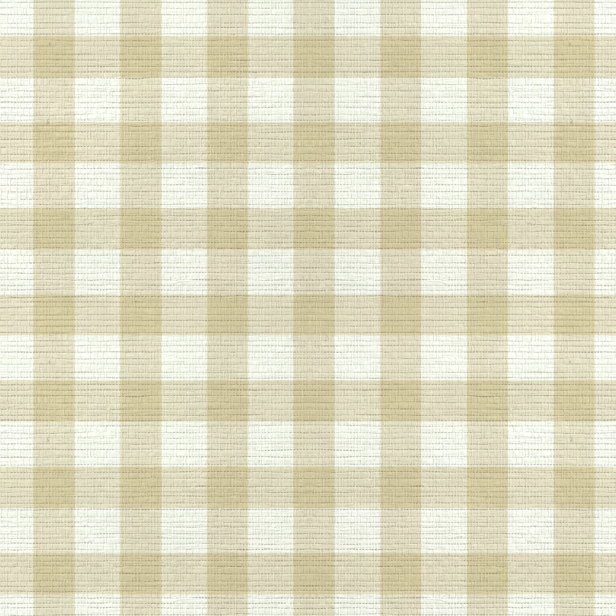 Orange County Pavlova Gingham Faux Grasscloth Wallpaper - Lemon Park