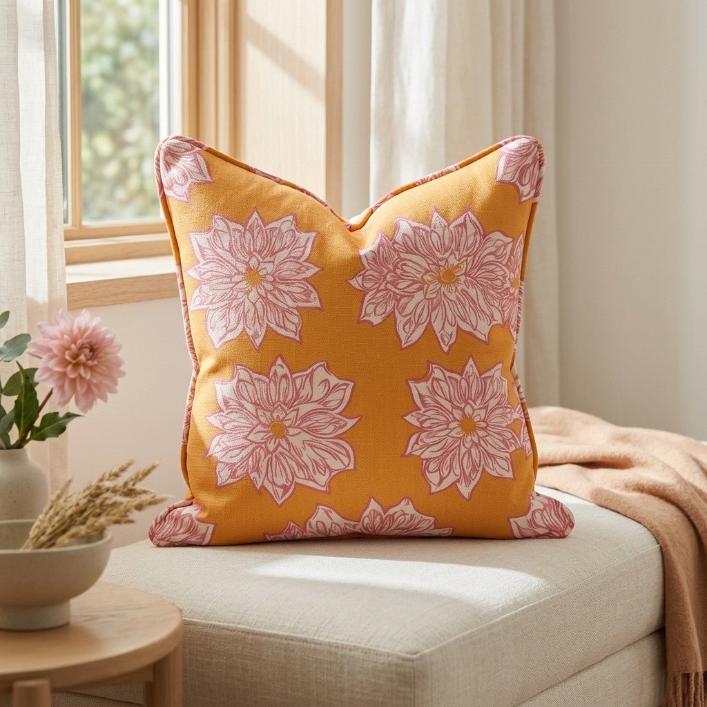 Orange Margarita Throw Pillow - Benton Lane Home - Lemon Park