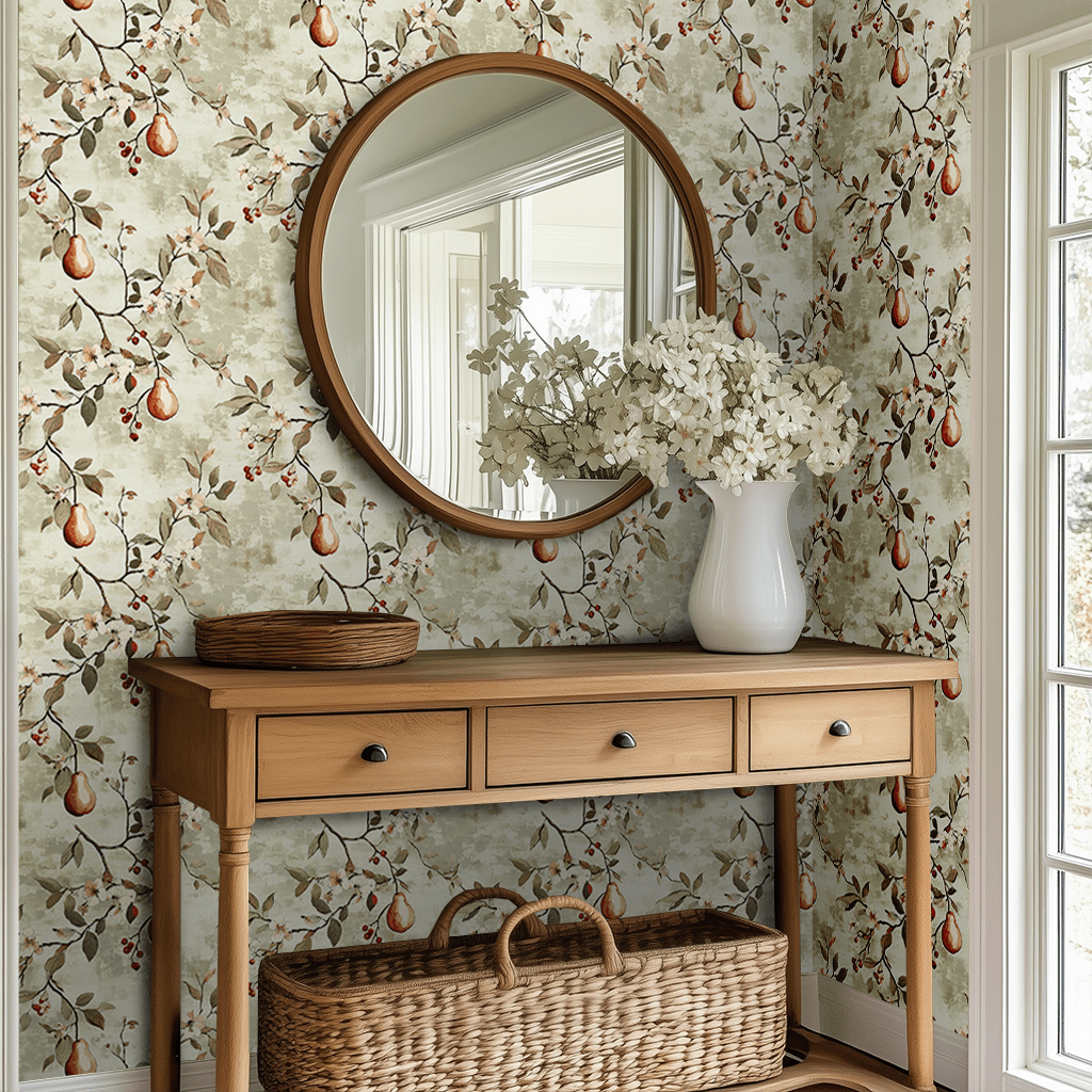Orchard Study Wallpaper - Benton Lane Home - Painted Paper
