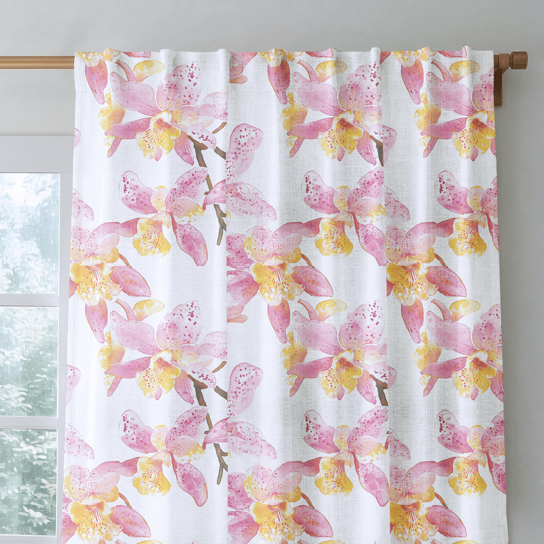 Orchid Obsession - Drapery - Lemon Park