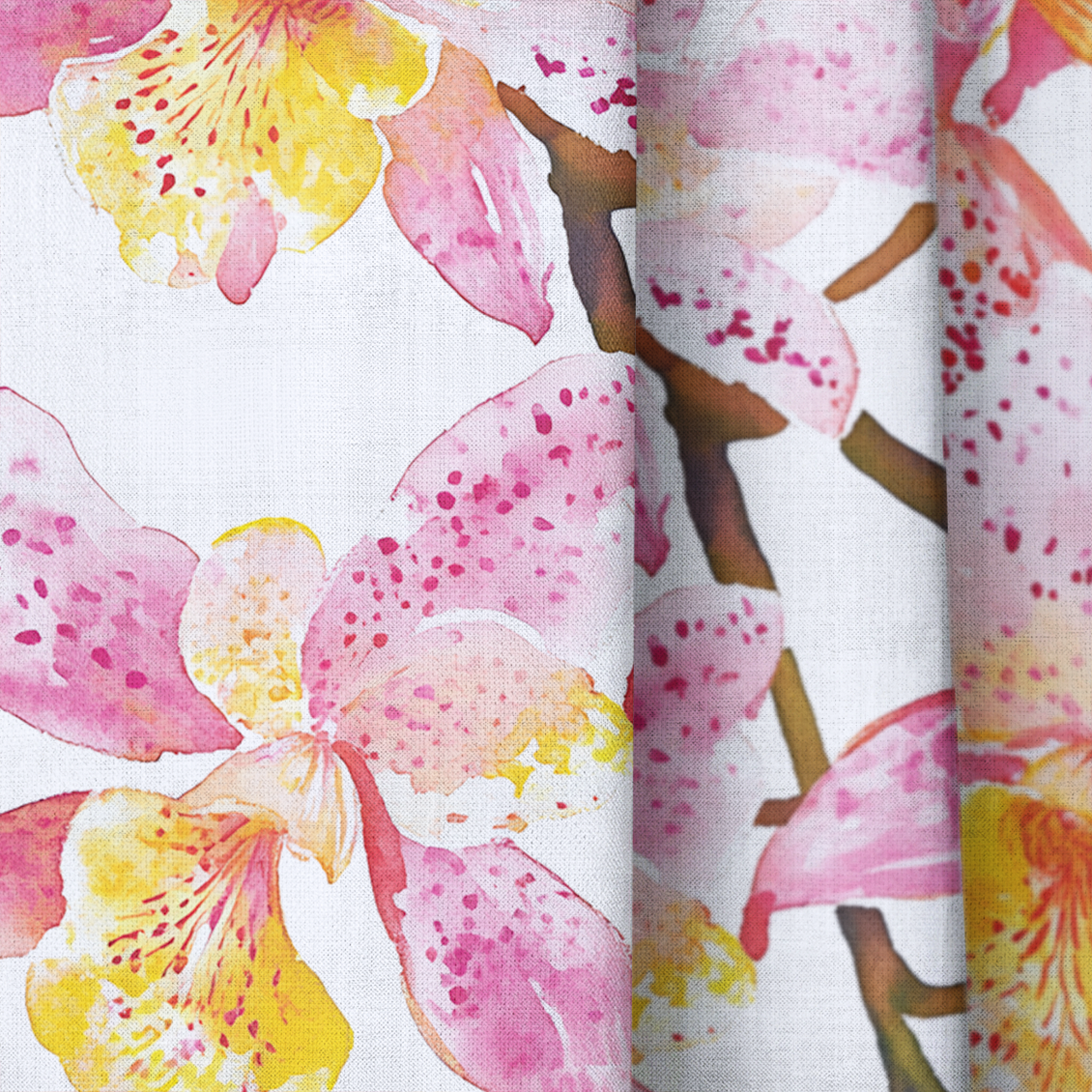 Orchid Obsession - Drapery - Lemon Park