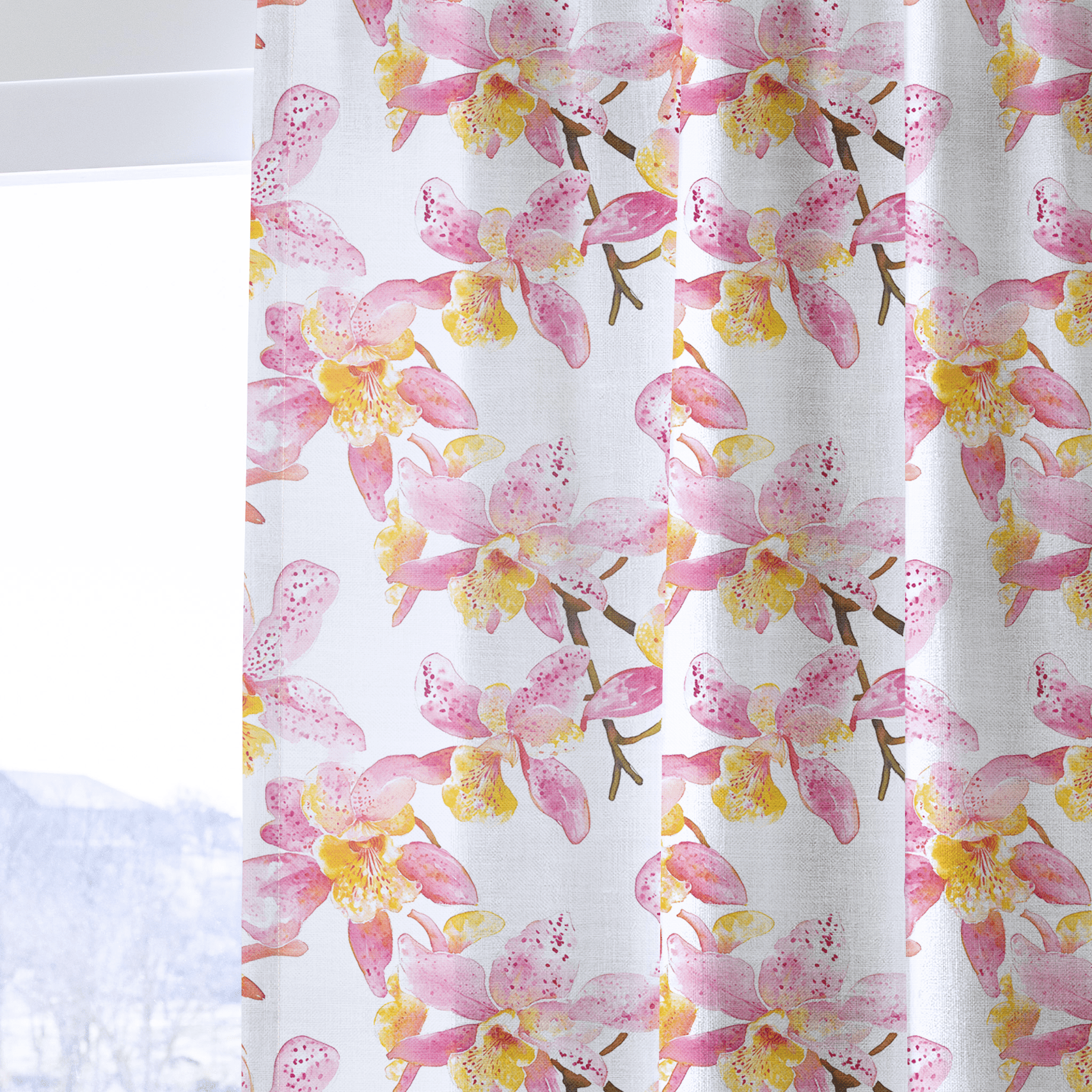 Orchid Obsession - Drapery - Lemon Park