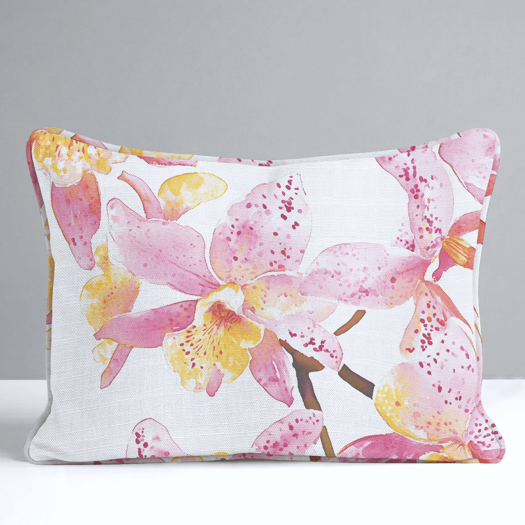 Orchid Obsession Throw Pillow - Benton Lane Home - Lemon Park
