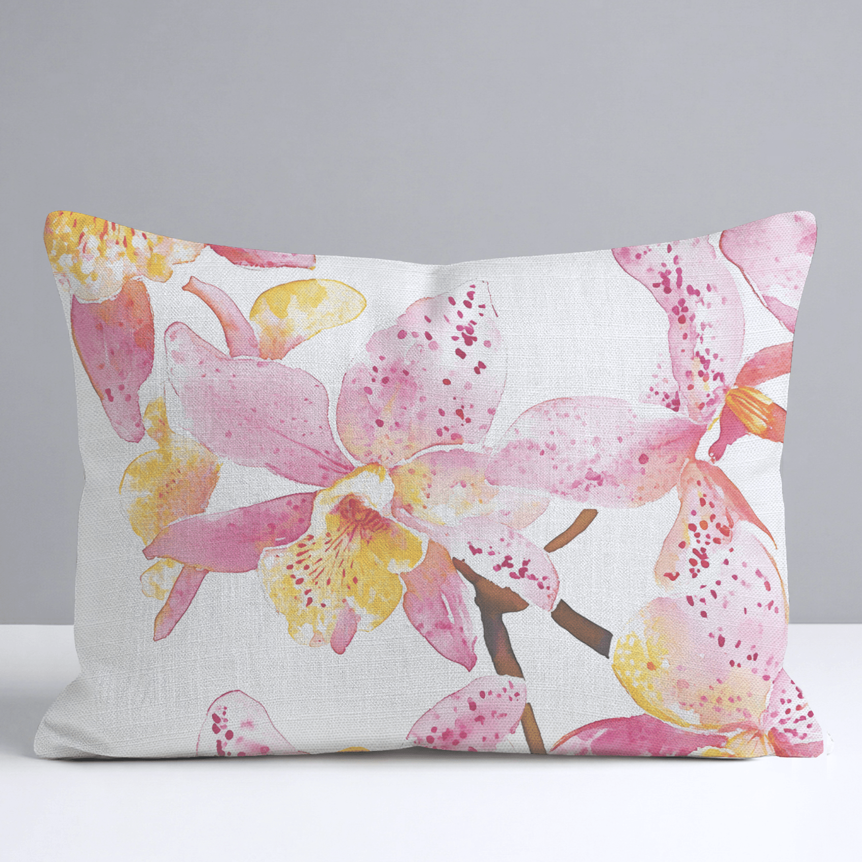 Orchid Obsession Throw Pillow - Benton Lane Home - Lemon Park